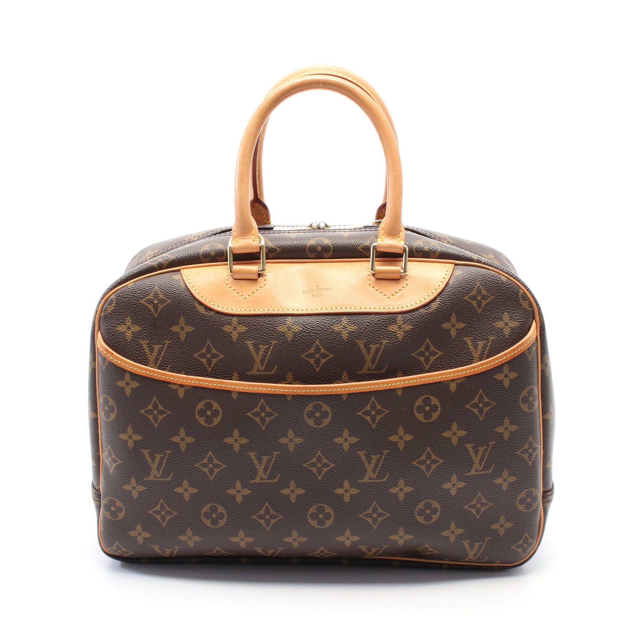 Louis Vuitton Louis Vuitton Deauville Bowling Vanity Monogram Handbag Leather Brown Size ONE SIZE - 1 Thumbnail