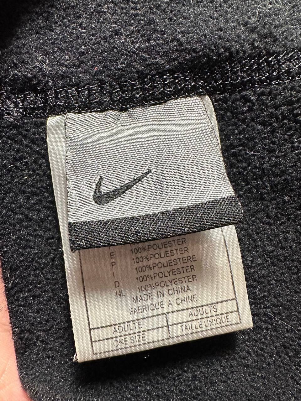 Nike × Vintage Vintage Nike Scarf black 00s Size ONE SIZE - 4 Thumbnail