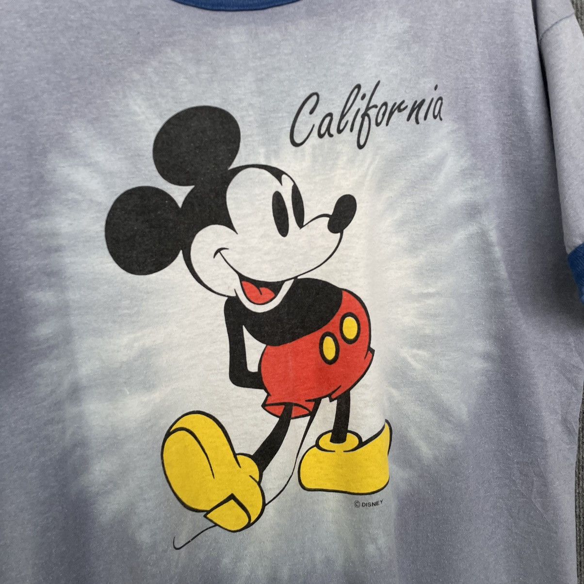 Disney × Mickey Mouse × Vintage Vintage 1980s Mickey Mouse California Velva Sheen Ringer Tee Size US L / EU 52-54 / 3 - 2 Thumbnail