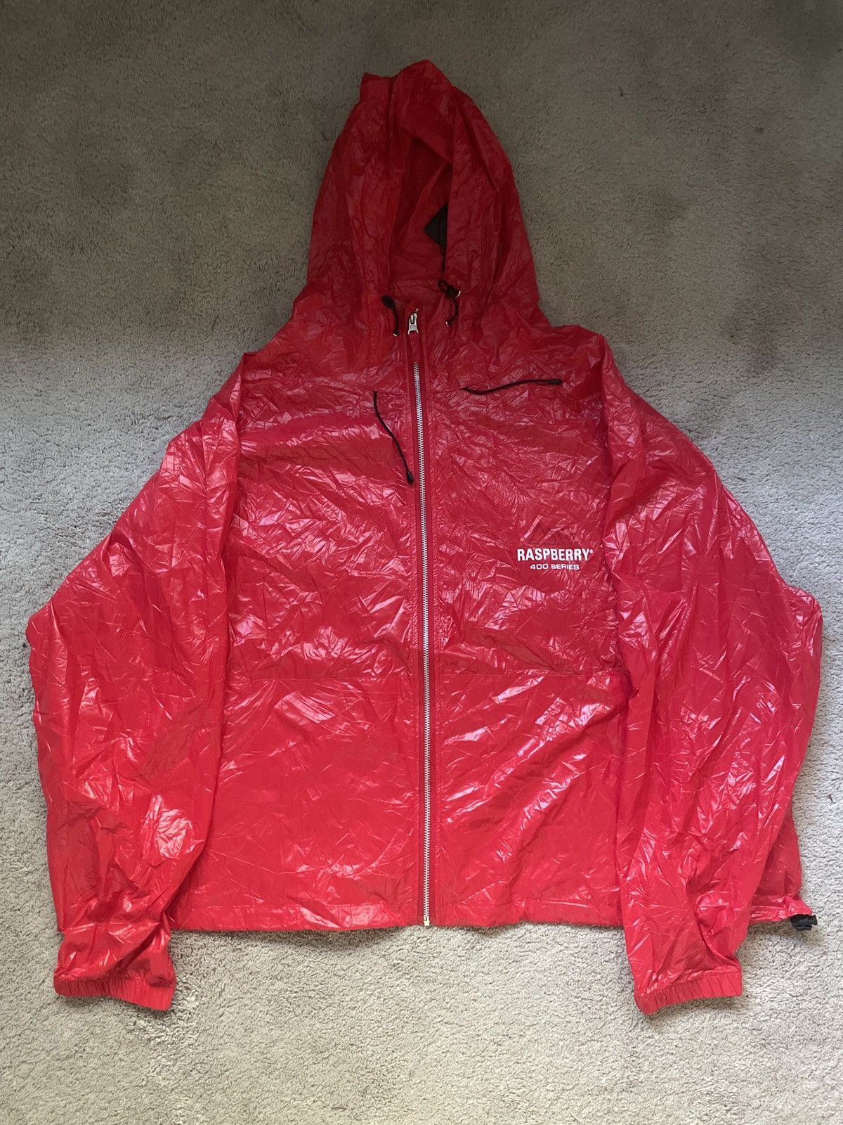 The GV Gallery Red GV Gallery Raspberry Crinkle/Garbage Bag Jacket Size US M / EU 48-50 / 2 - 1 Thumbnail