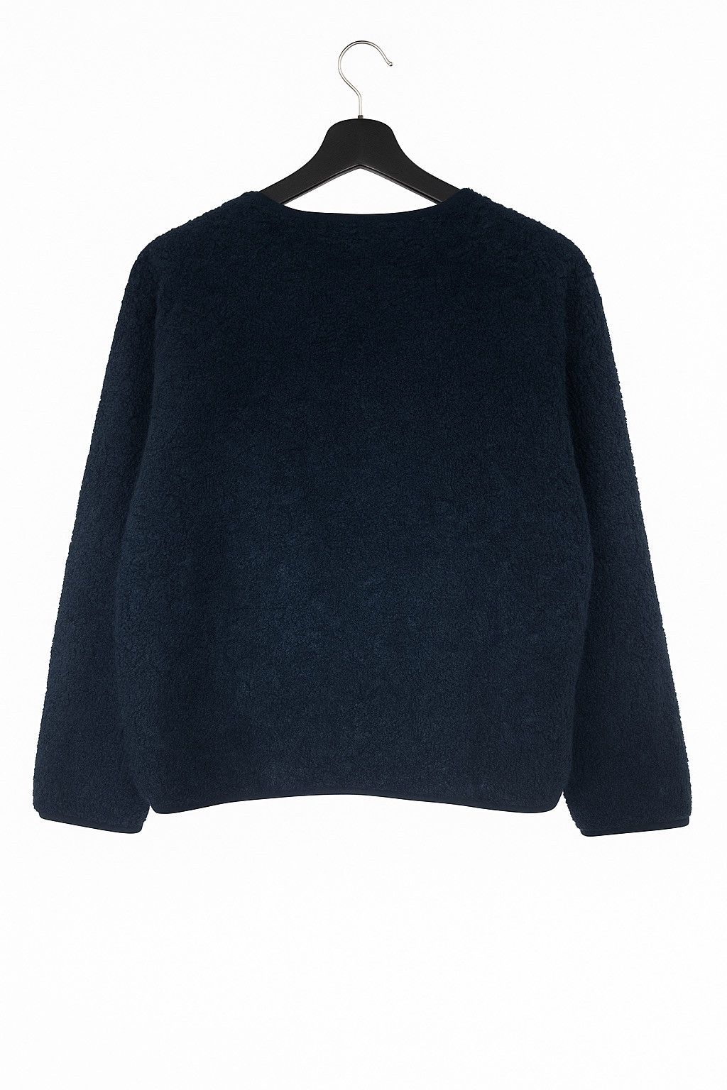 Japanese Brand CAFii Navy Fleece Zip Jacket – Modern Minimalist Japanese Size US XL / EU 56 / 4 - 2 Thumbnail