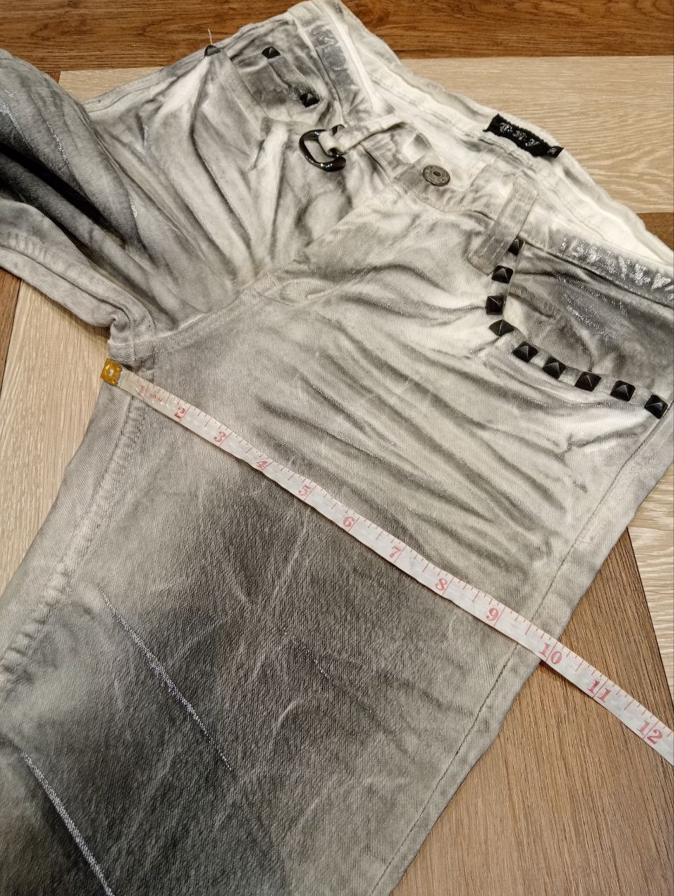 Japanese Brand K.U.I ASH PUNK CREASE CLOUDY COAT DENIM - SIZE 30 Size US 30 / EU 46 - 18 Thumbnail