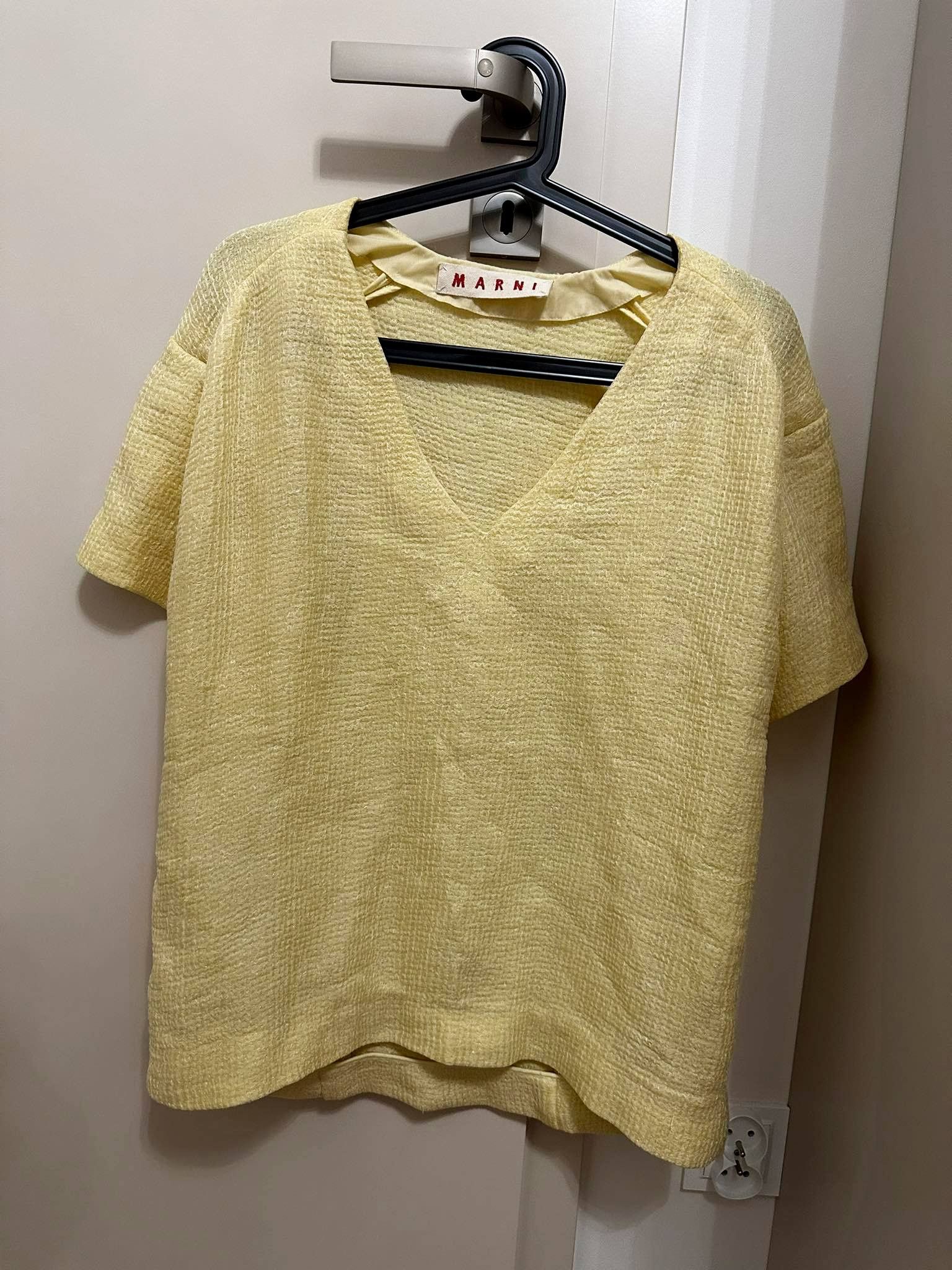 Vintage Marni Yellow Women Blouse L