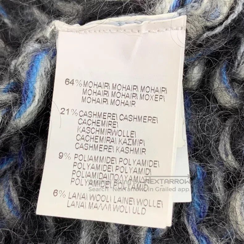 Brunello Cucinelli Brunello Cucinelli Color block mohair sweetheart knitted s Size S / US 4 / IT 40 - 7 Thumbnail