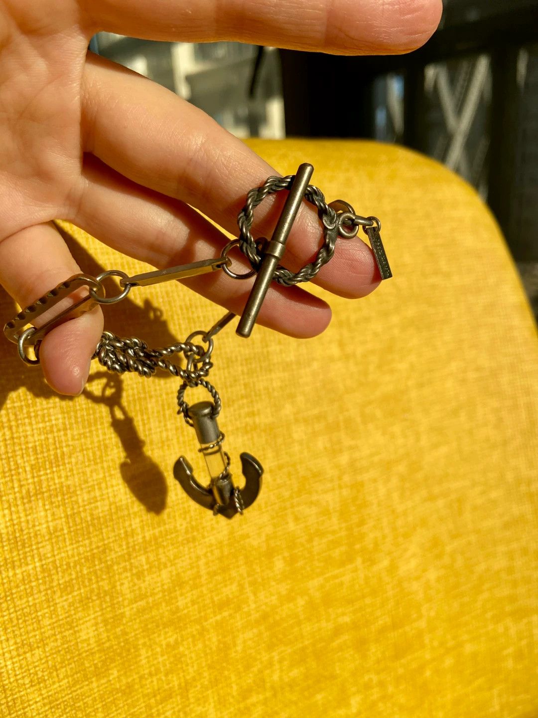 Jean Paul Gaultier JPG Anchor & Rope Knot Bracelet 98 New Size ONE SIZE - 2 Thumbnail