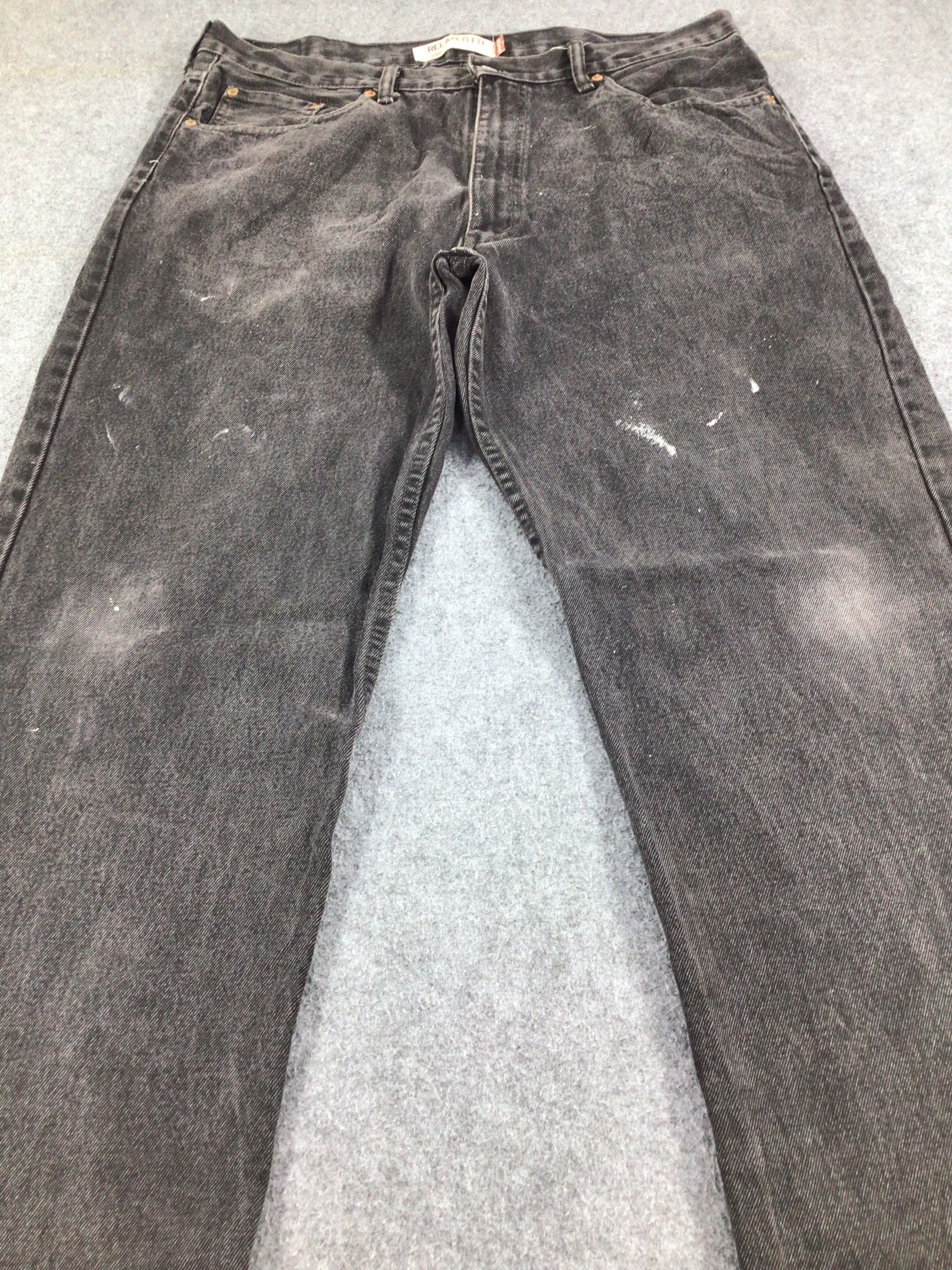 Levi's Vintage Levis 550 Jeans Faded Black Denim KJ263 Size US 37 - 3 Thumbnail