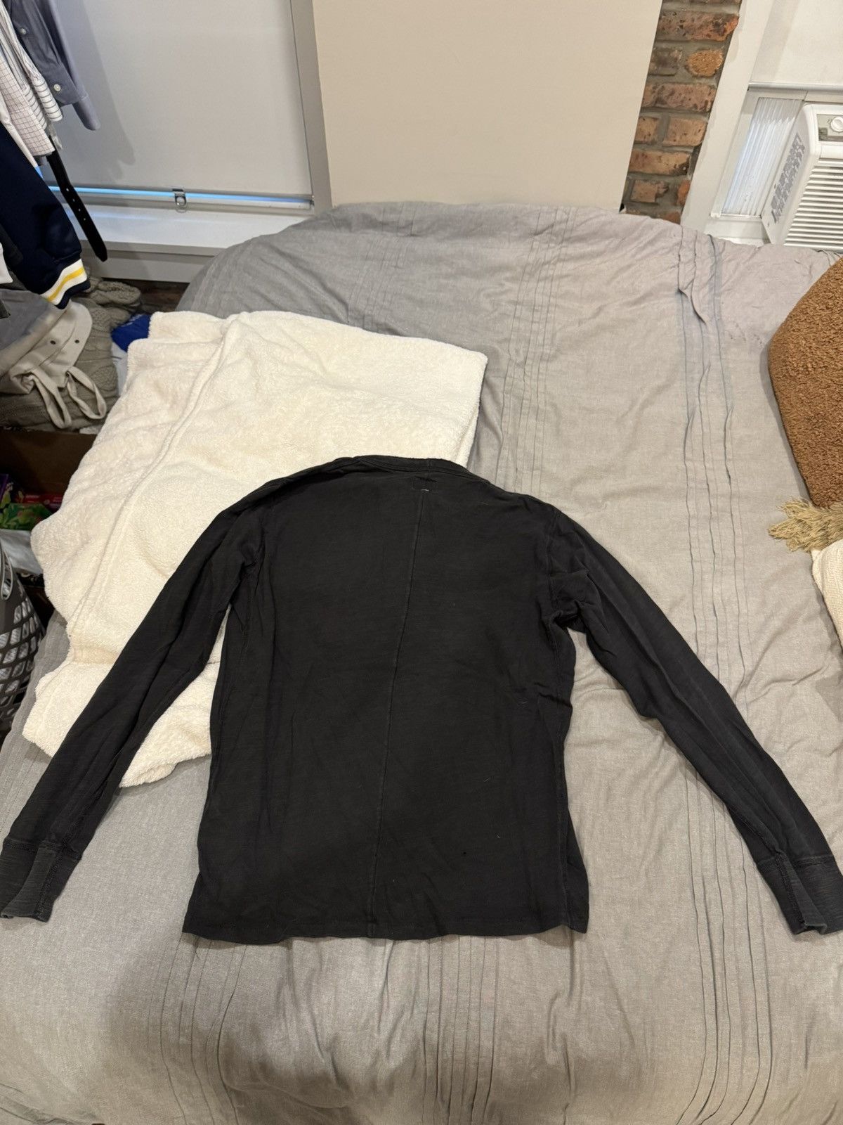 Rag & Bone Rag & Bone Classic Flame Henley in Jet Black XL Size US XL / EU 56 / 4 - 2 Thumbnail