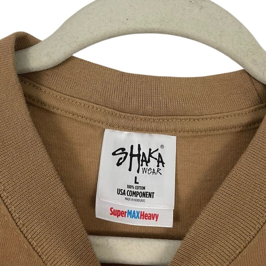 Other Shaka Wear Super Max Heavy Mens Beige Short Sleeve Tee Size US L / EU 52-54 / 3 - 6 Thumbnail
