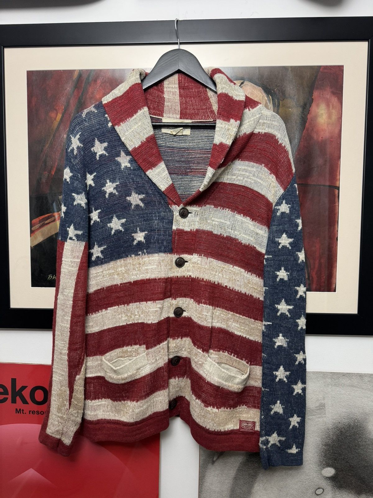 Ralph Lauren Ralph Lauren Cardigan Knit American Flag 🇺🇸 Pharrell Willams Size US L / EU 52-54 / 3 - 1 Thumbnail