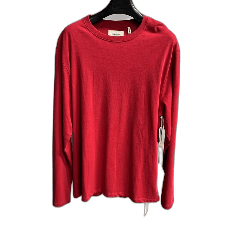 Fear of God Fear of God Red Logo Long Sleeve Shirt Size US S / EU 44-46 / 1 - 1 Thumbnail