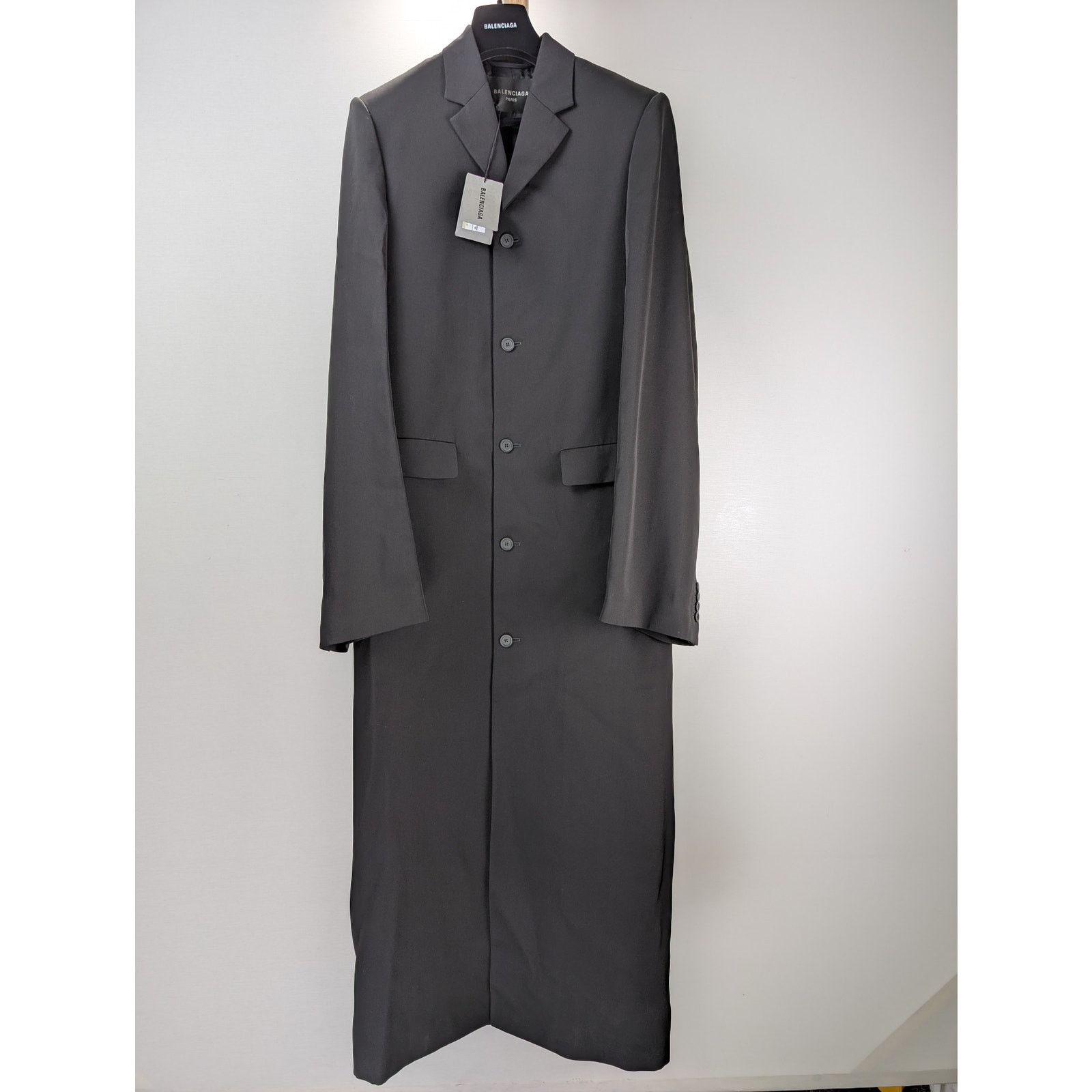 Balenciaga o1rshd1 Barathea Coat in Black Size US M / EU 48-50 / 2 - 7 Thumbnail