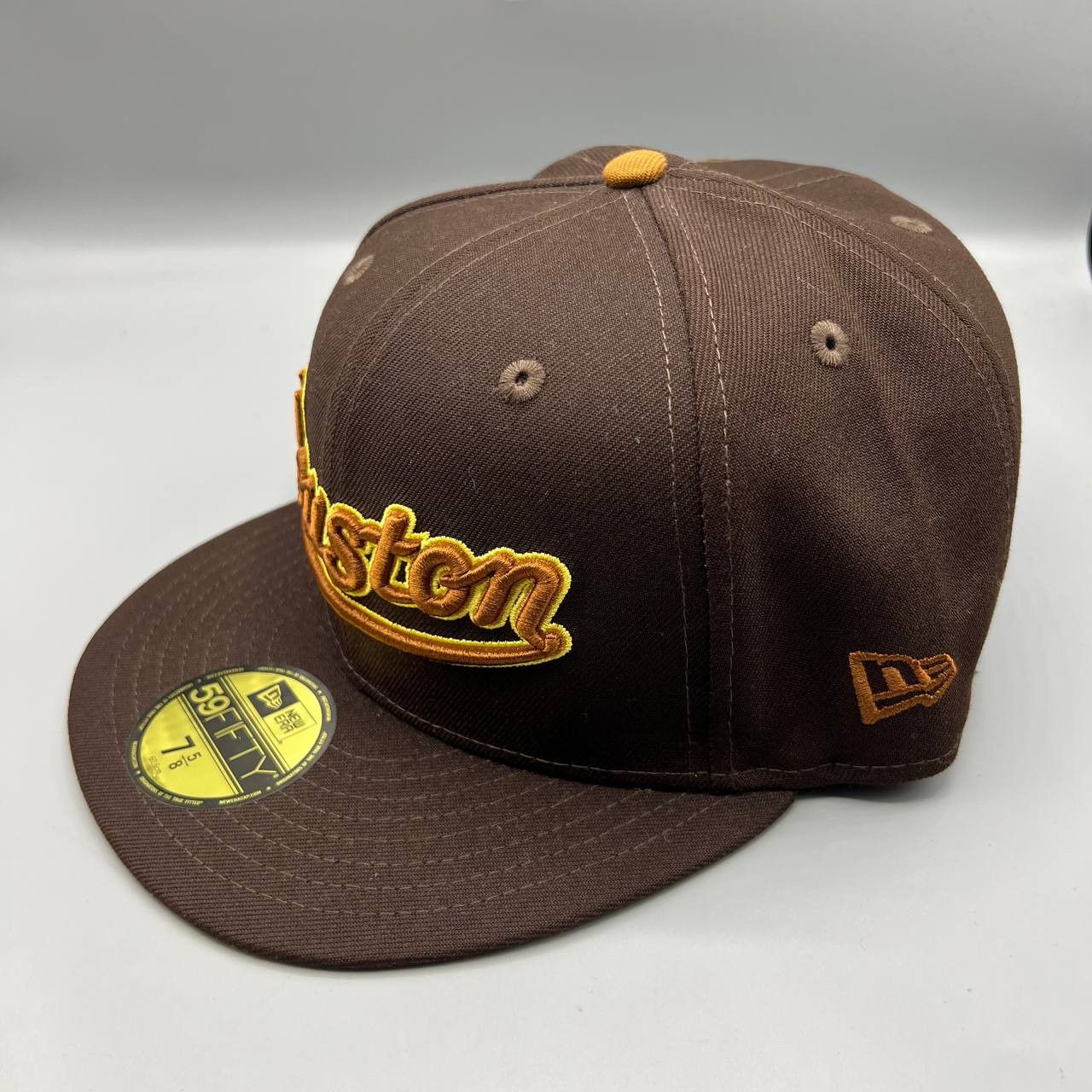 New Era Houston Astros Hat Men 7 5/8 59Fifty New Era MLB Fitted Cap Size ONE SIZE - 3 Thumbnail