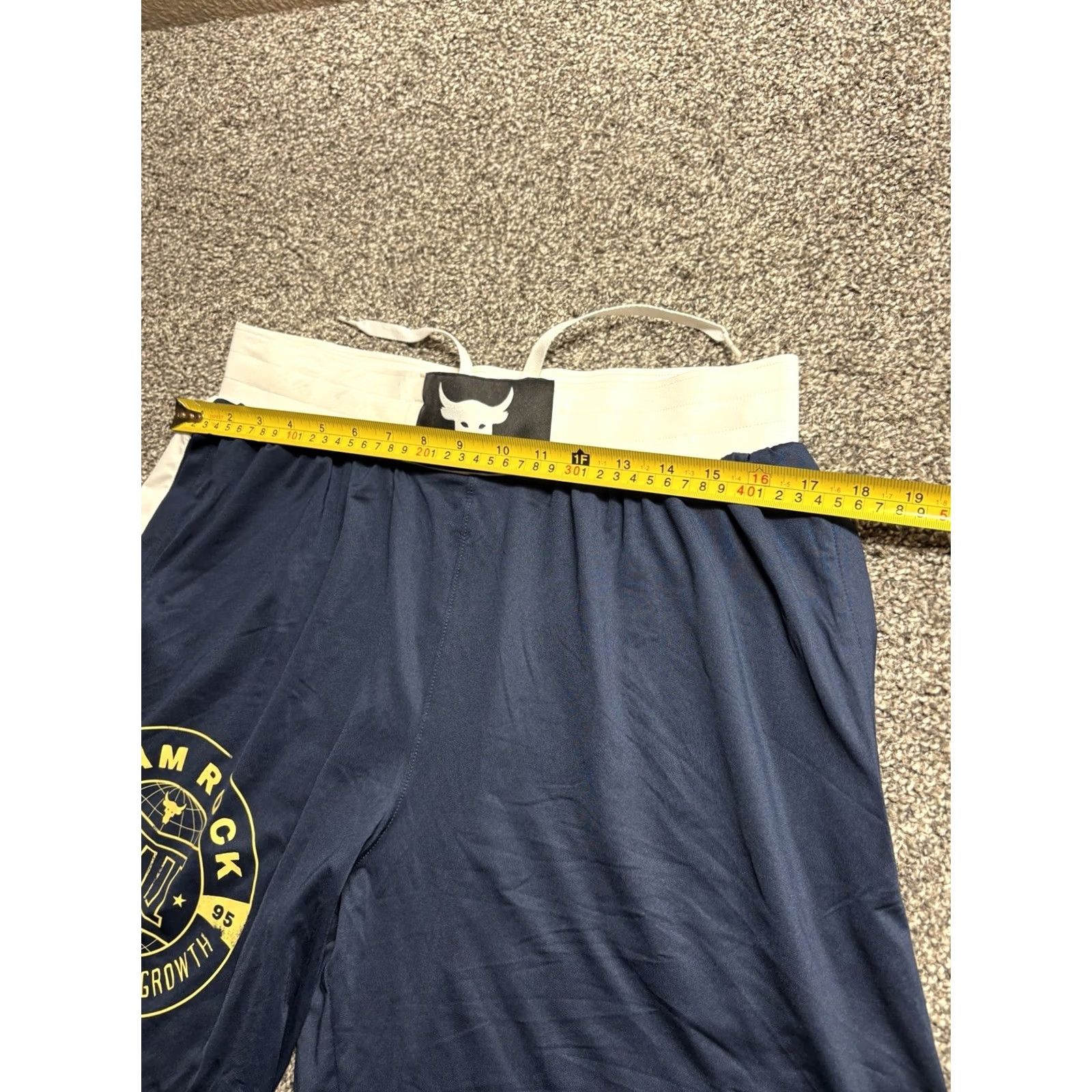 Under Armour Under Armour Project Rock Boxing Shorts Mens Large Blue NWT NEW Size US 33 - 4 Thumbnail