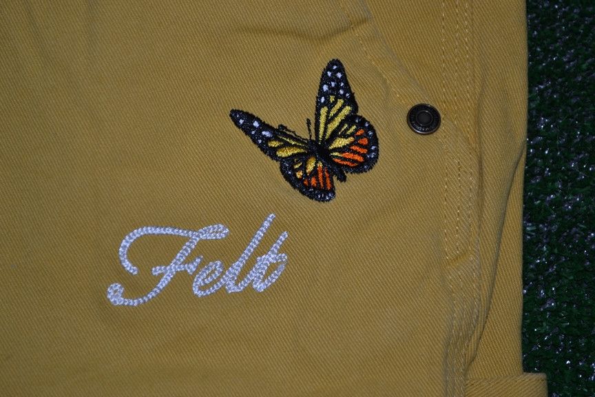 Carhartt × Carhartt Wip × FELT FELT Embroidered Butterfly Garden Pants L Size US 34 / EU 50 - 4 Thumbnail
