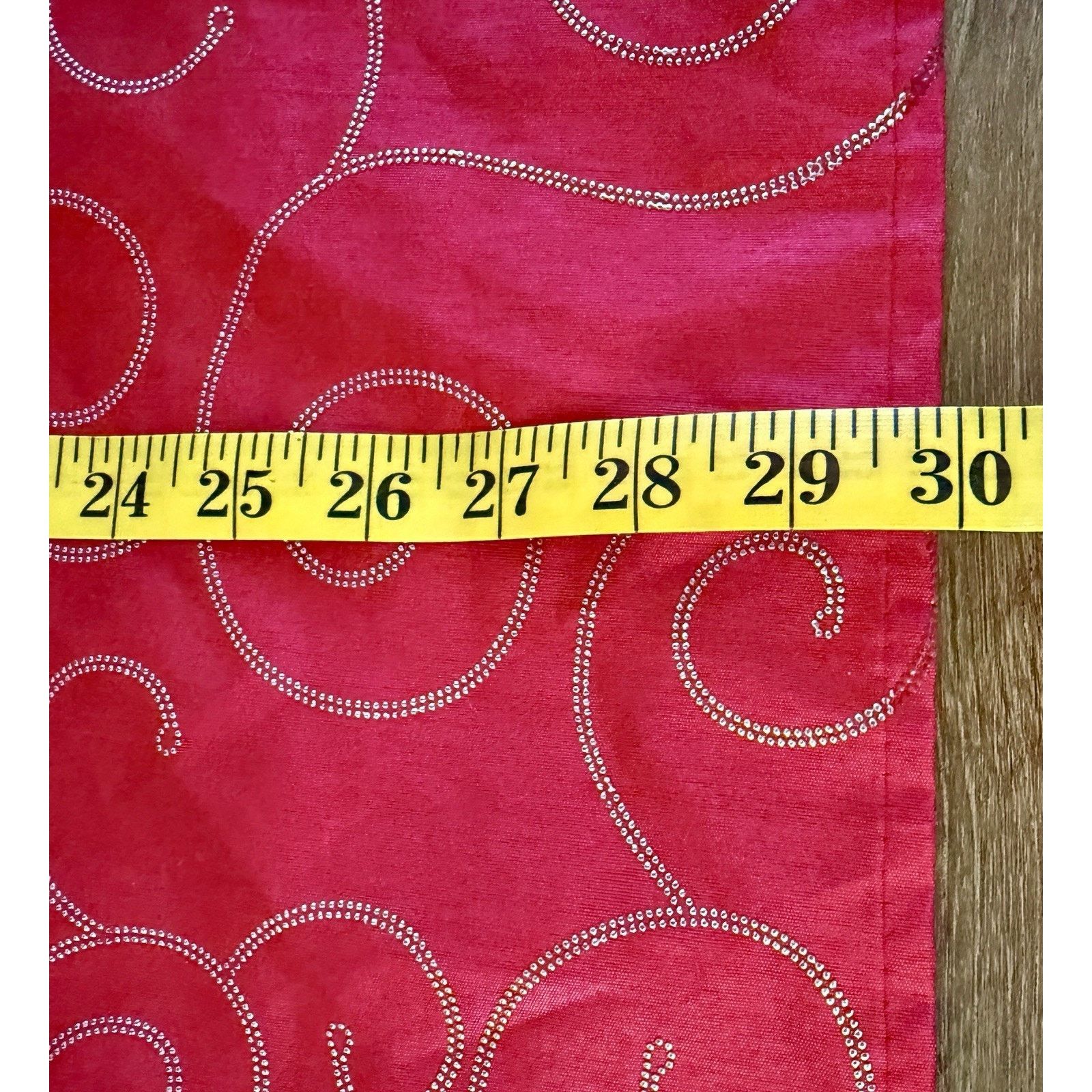 Other Red & Silver Sparkle Rectangle Christmas Theme Tablecloth Size ONE SIZE - 3 Thumbnail