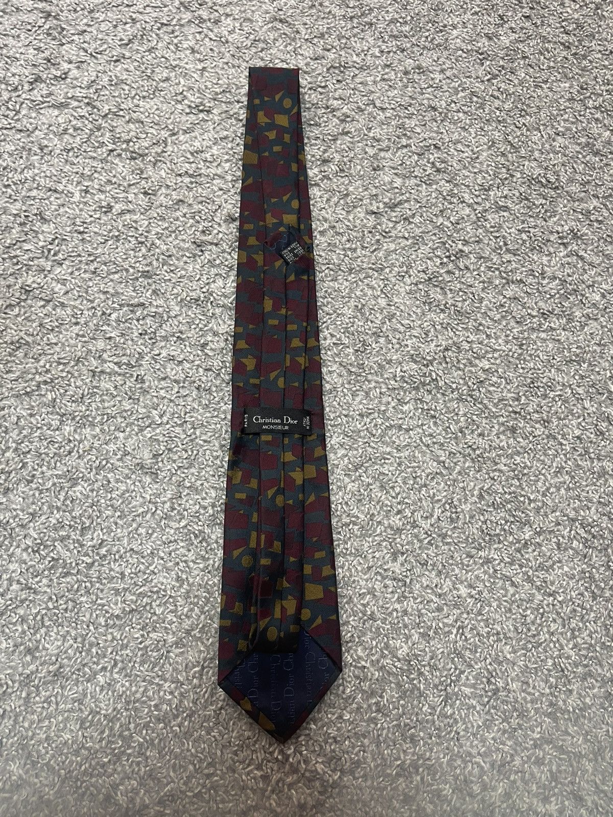 Christian Dior Monsieur Christian Dior Monsieur Vintage Abstract Tie Size ONE SIZE - 9 Thumbnail