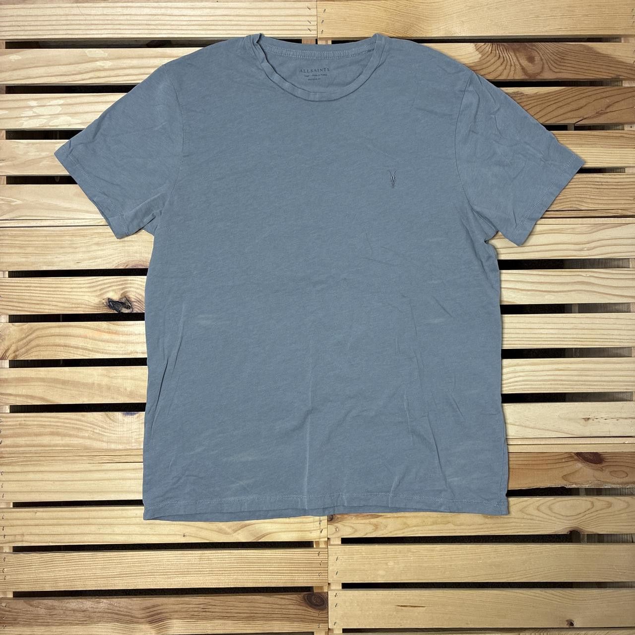 Allsaints AllSaints Gray Embroidered Streetwear Tee Size Large Size US L / EU 52-54 / 3 - 1 Thumbnail