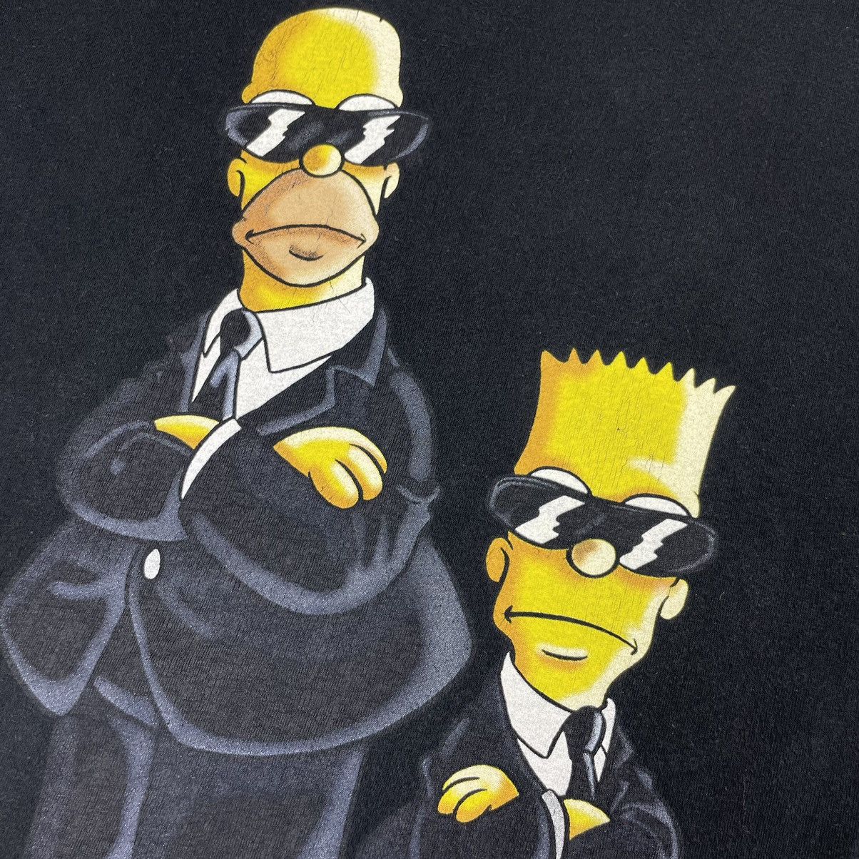 Cartoon Network × The Simpsons × Vintage Vintage the Simpsons t-shirt Men in Black MIB Size US M / EU 48-50 / 2 - 5 Thumbnail