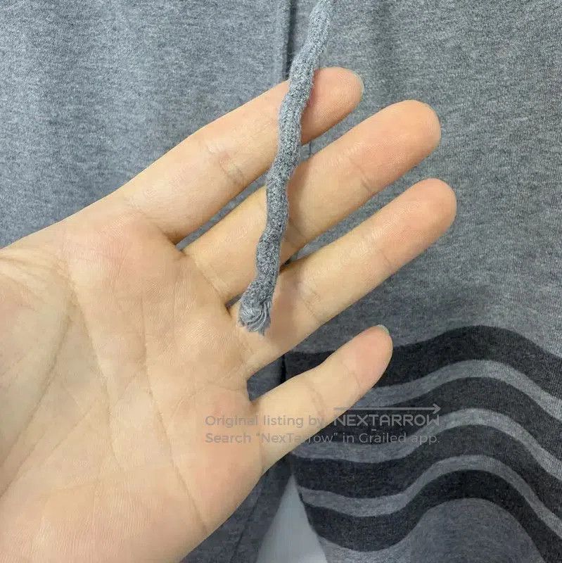 Thom Browne Thom Browne Gray Cotton Striped Shorts . Size US 28 / EU 44 - 8 Thumbnail