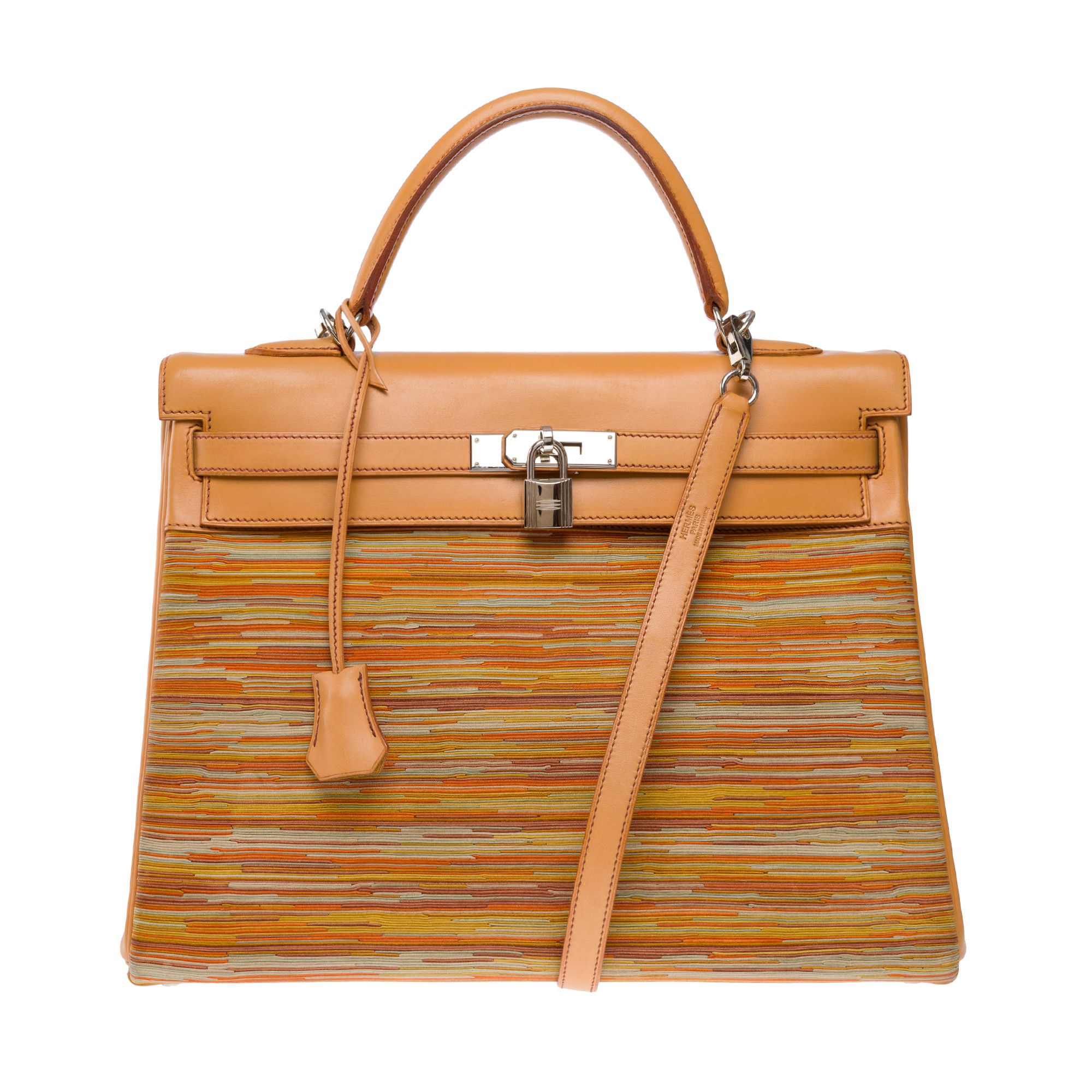 Hermes HERMES Kelly 35 in Beige Leather Size ONE SIZE - 3 Thumbnail