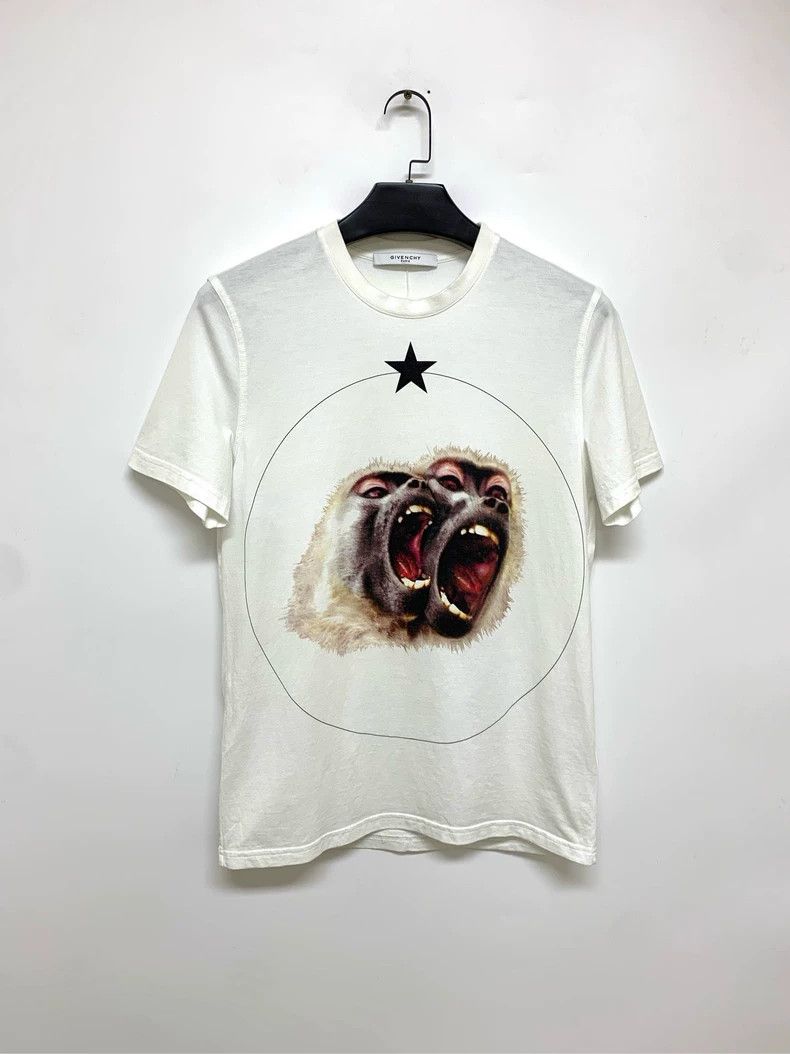 Givenchy Twin Monkey Short Sleeve T-Shirt 2506-Nextarrow