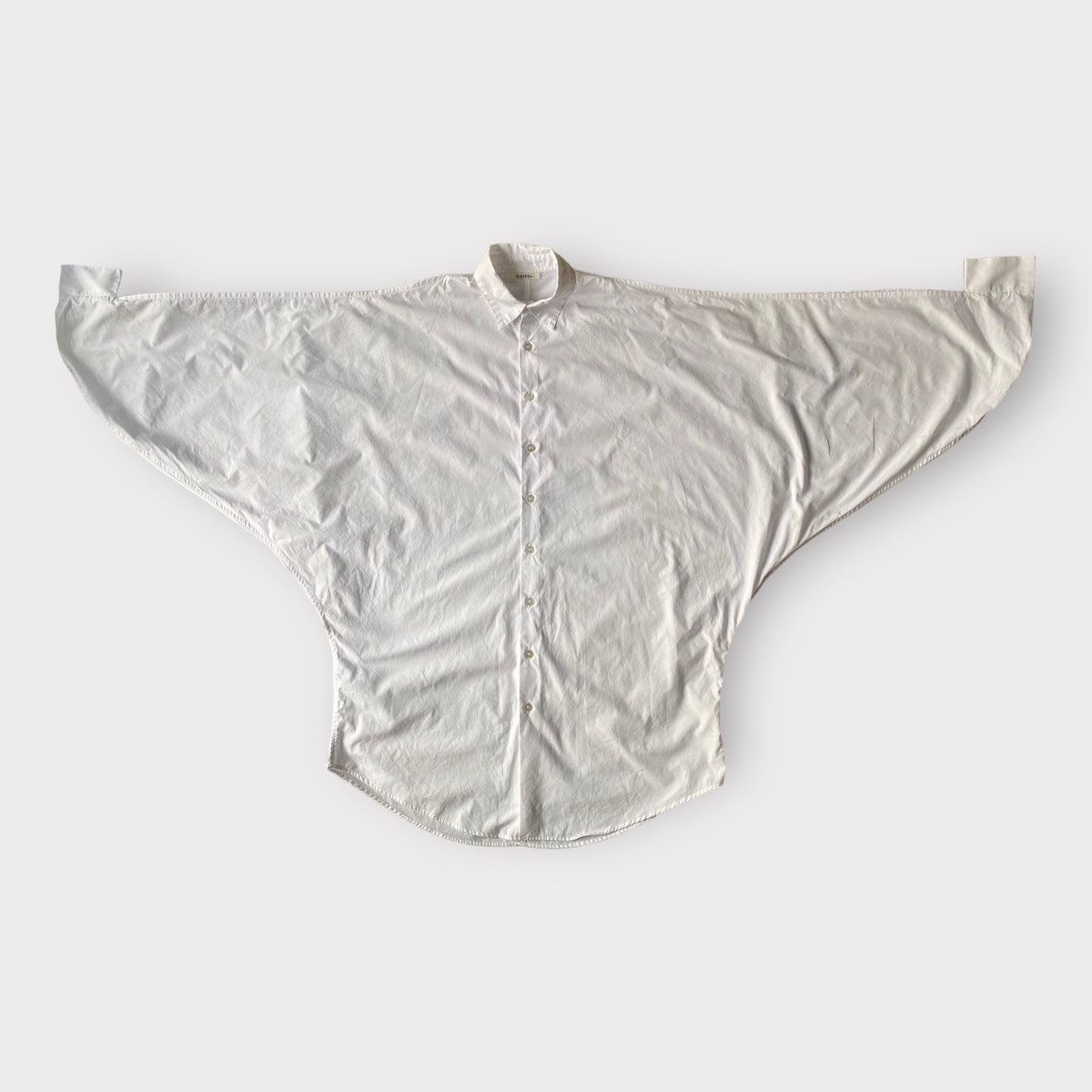 image of Limi Feu x Yohji Yamamoto Oversize Batwing Shirt in White, Women's (Size Medium)