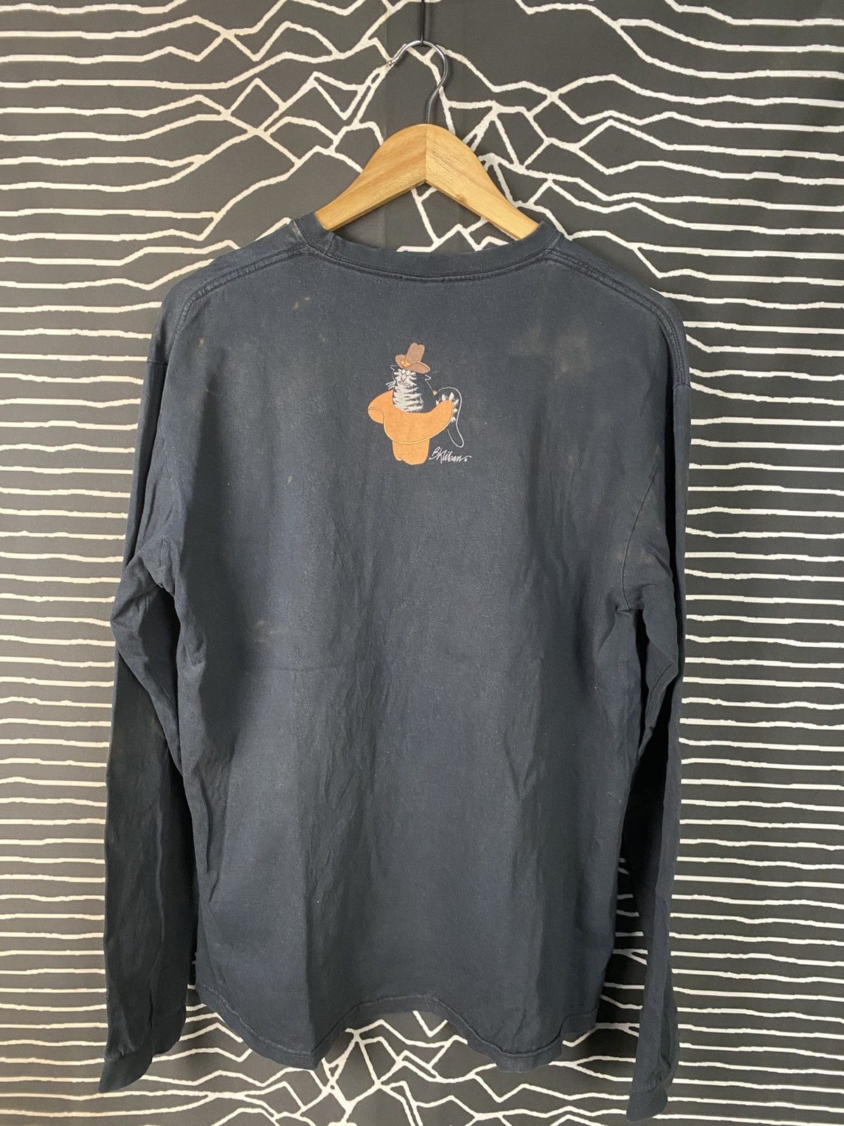 Vintage Distressed Vintage B. Kliban Cat In Boots Crazy Shirts L/S Size US M / EU 48-50 / 2 - 2 Thumbnail