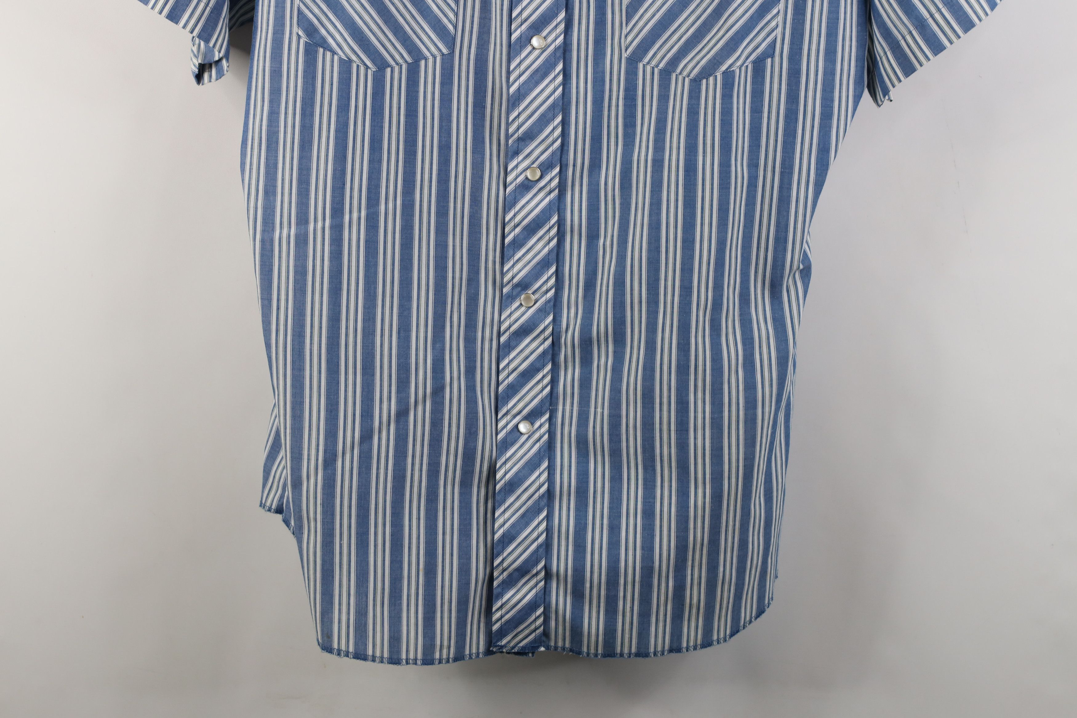 Wrangler Vintage 90s Wrangler Western Striped Snap Button Shirt Size US M / EU 48-50 / 2 - 3 Thumbnail