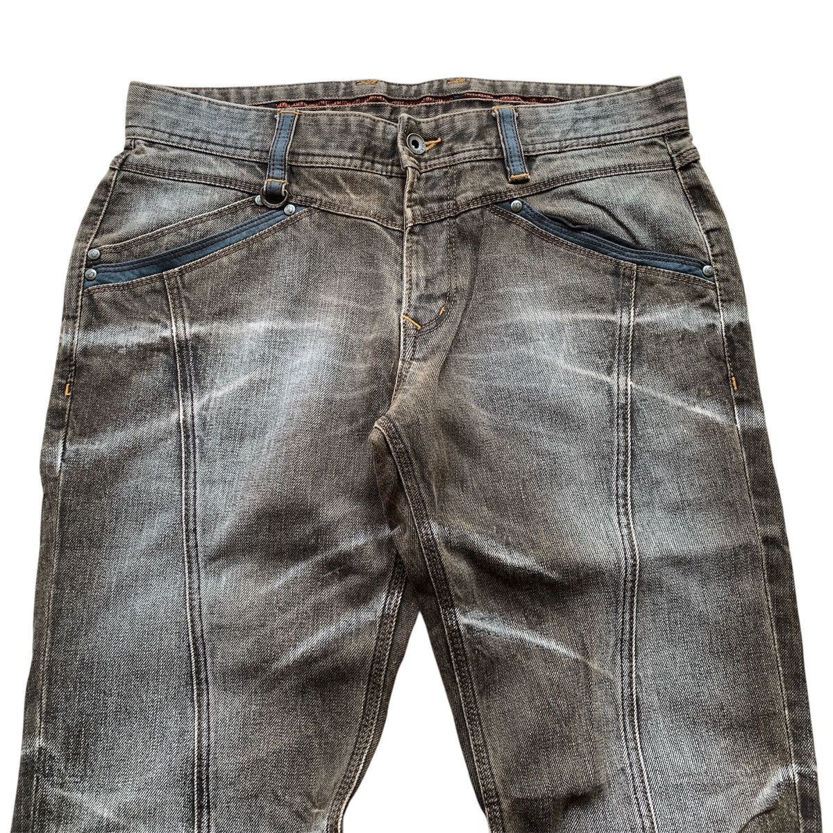 Japanese Brand 2000s Nicole Club For Men Clawmark Jeans Pants Size US 33 - 4 Thumbnail
