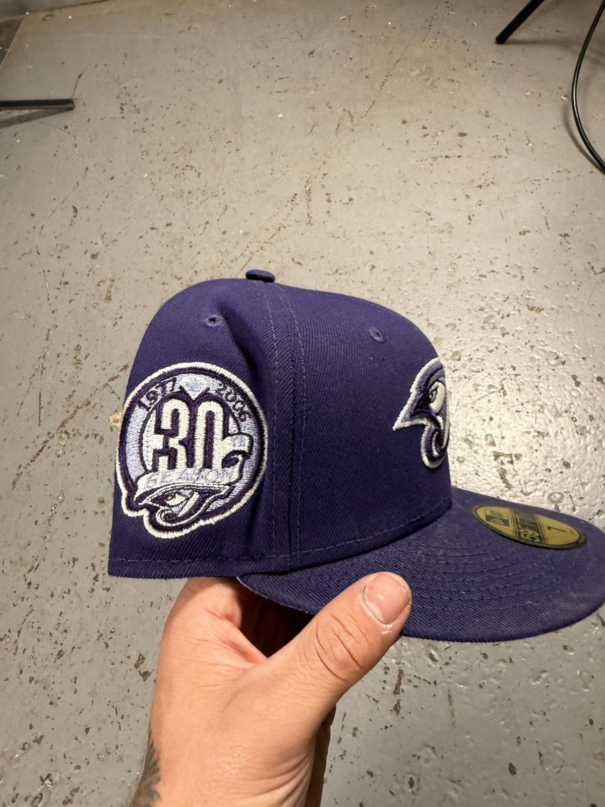 New Era Retro Purple Toronto Blue Jays Fitted Hat Size ONE SIZE - 4 Thumbnail