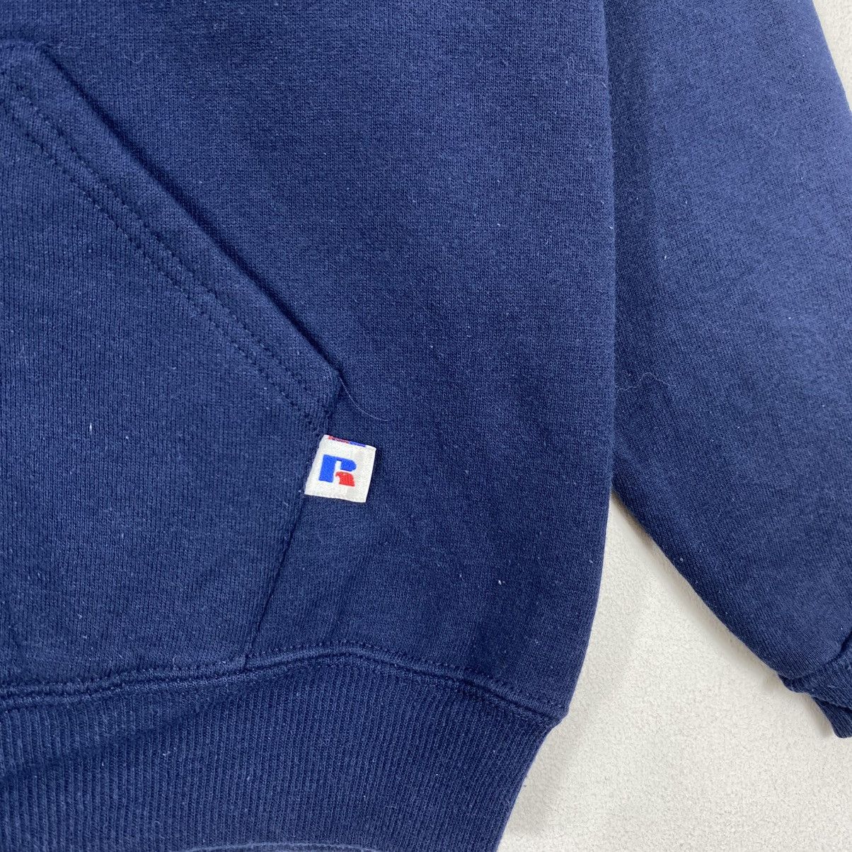 L.L. Bean Vtg 90s LL Bean x Russell Hoodie Snap Neck Navy USA Youth M Size US M / EU 48-50 / 2 - 4 Thumbnail