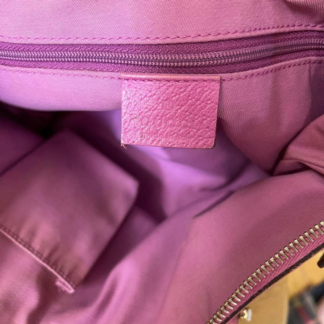 Gucci Gucci - Charm Handbag Mini Monogram Pink Size ONE SIZE - 7 Thumbnail