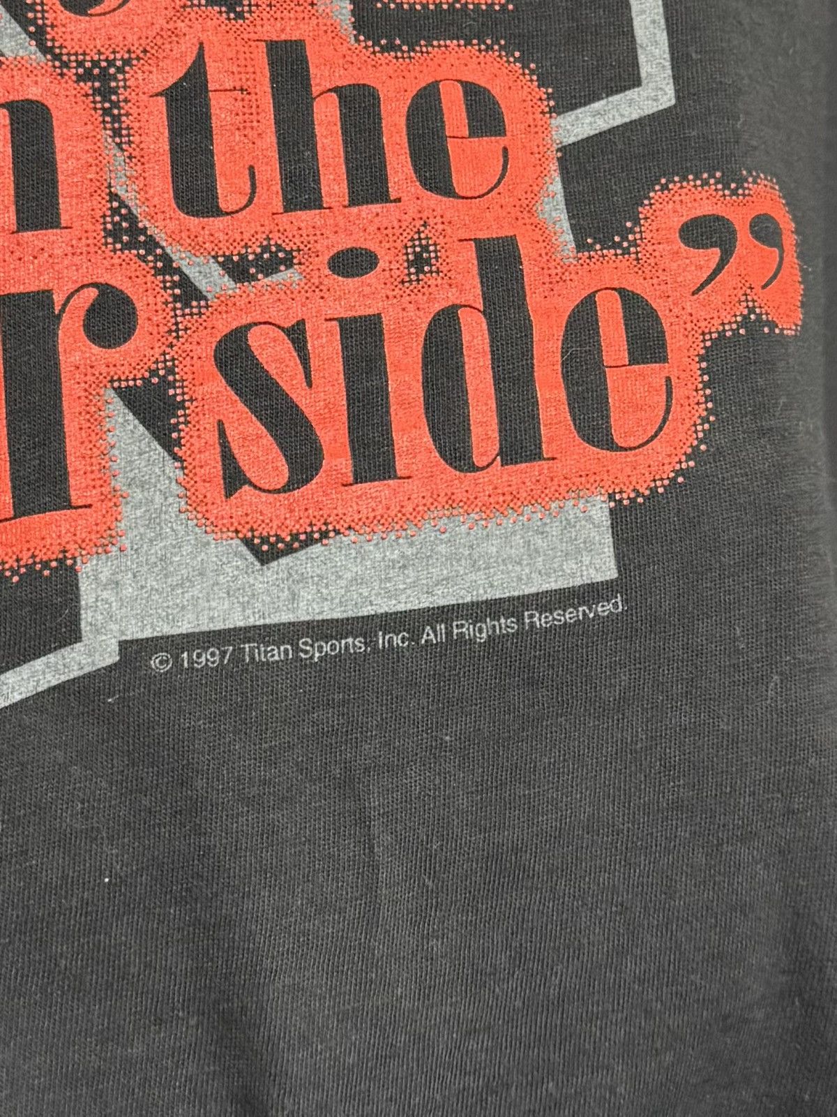Vintage Vintage WWF Undertaker Seeyou on the other side 1997 T-shirt Size US XL / EU 56 / 4 - 6 Thumbnail