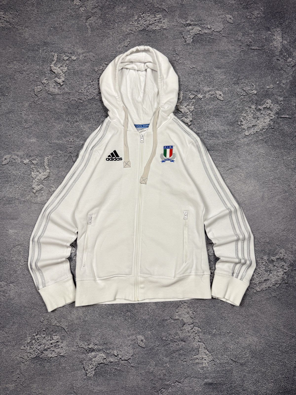 Adidas Italy Italia rugby adidas track jacket 2011 Size US S / EU 44-46 / 1 - 1 Thumbnail