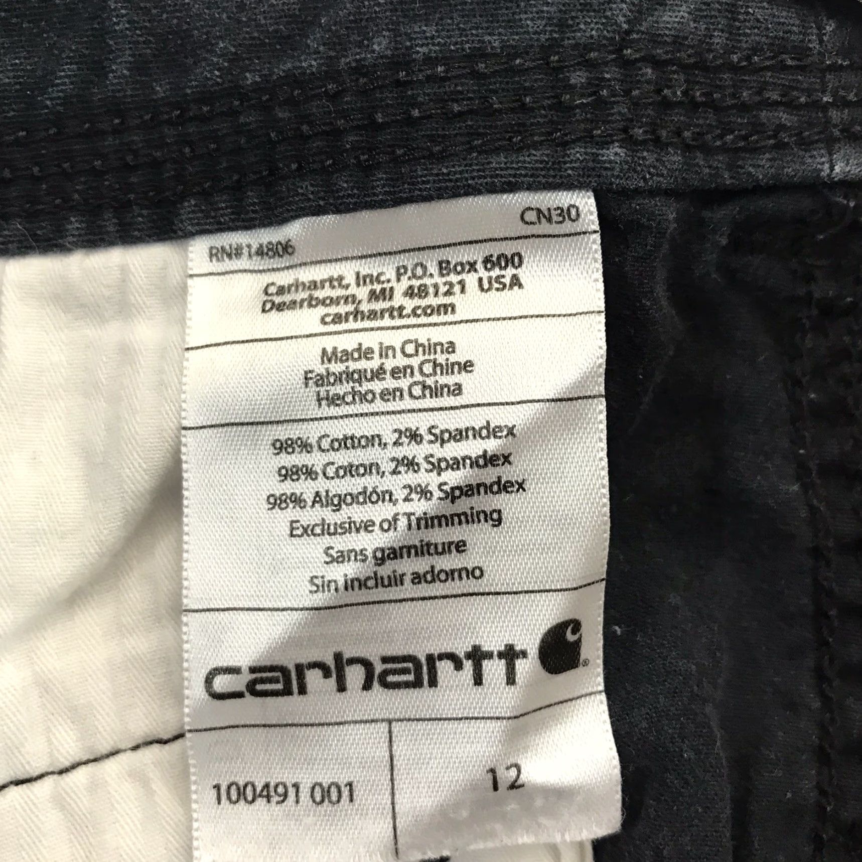 Carhartt Vintage Carhartt Bermuda Shorts Womens Size 12 Black Cotton Spandex Casual Summer Women Size 34" / US 12 / IT 48 - 5 Thumbnail