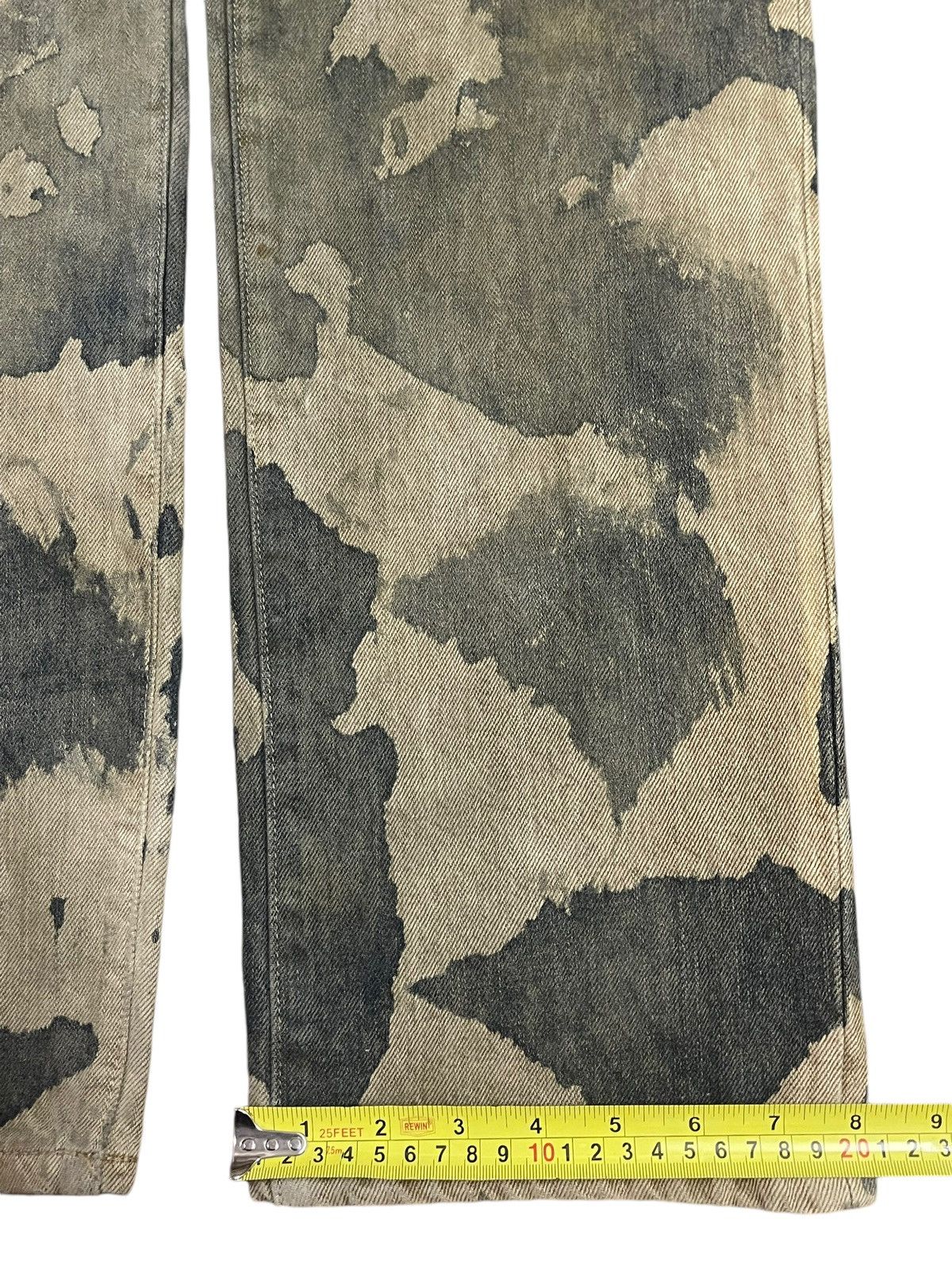 Uniqlo Vintage Japanese Uniqlo Painted Camouflage Style Jeans Size US 32 / EU 48 - 17 Thumbnail