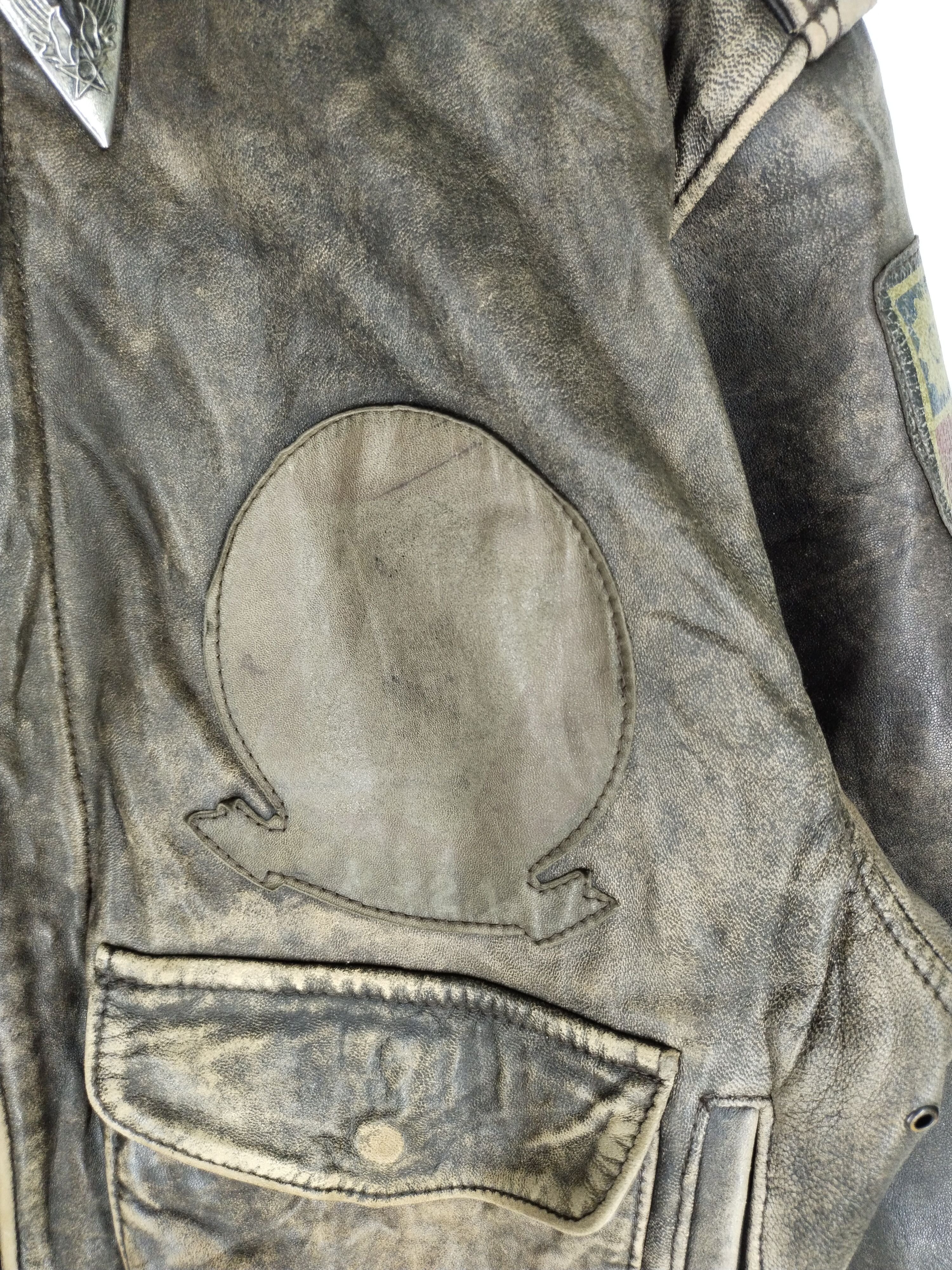 Leather Vtg Aviation Type A-2 Aviation Air Command Leather Jacket Size US M / EU 48-50 / 2 - 9 Thumbnail