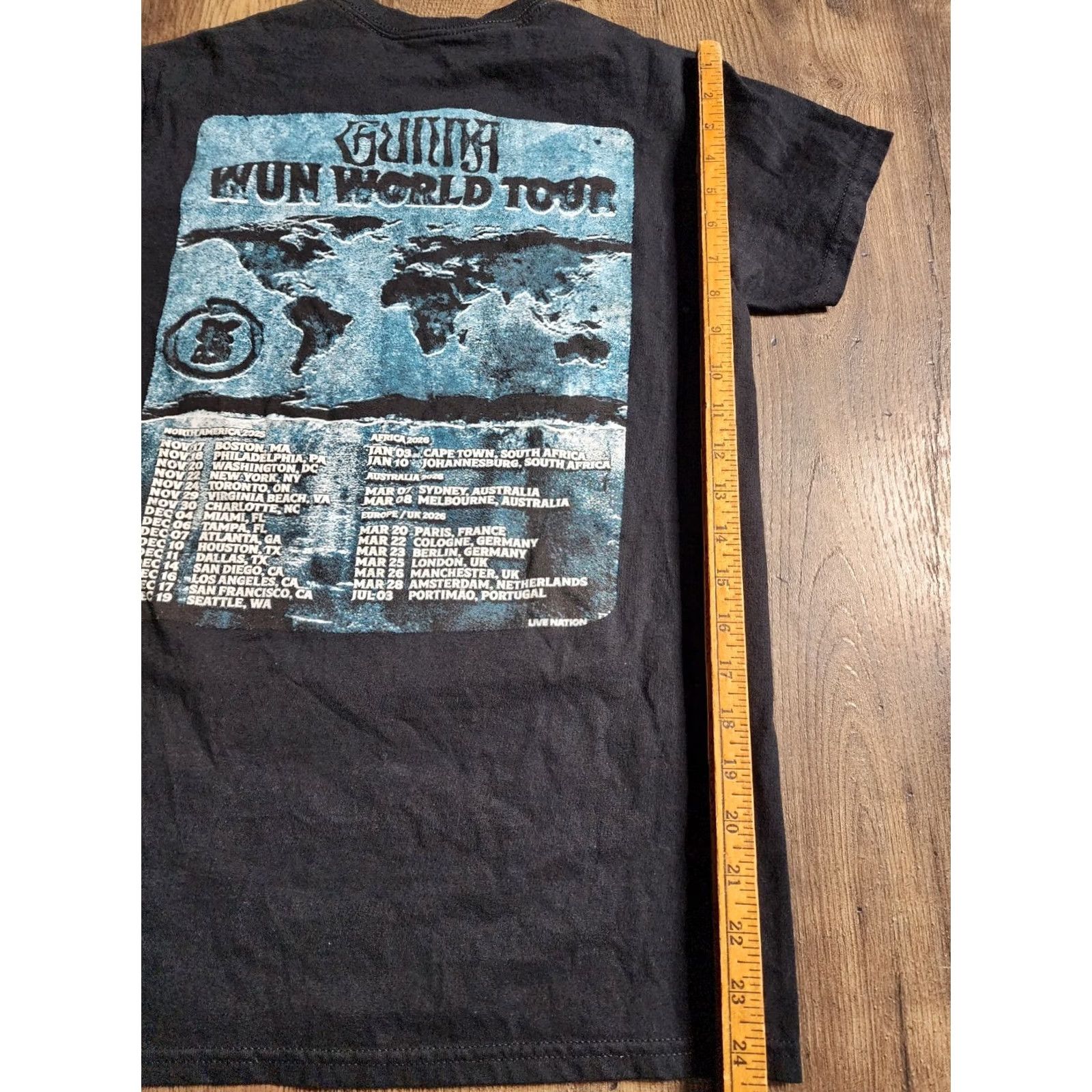 Gildan Mens S GUNNA WUN World Tour 2024 T Shirt One of Wun Rap Tee Concert Double Sided Black 100% Cotton Gildan Short Sleeve Tee Mens Size US S / EU 44-46 / 1 - 4 Thumbnail