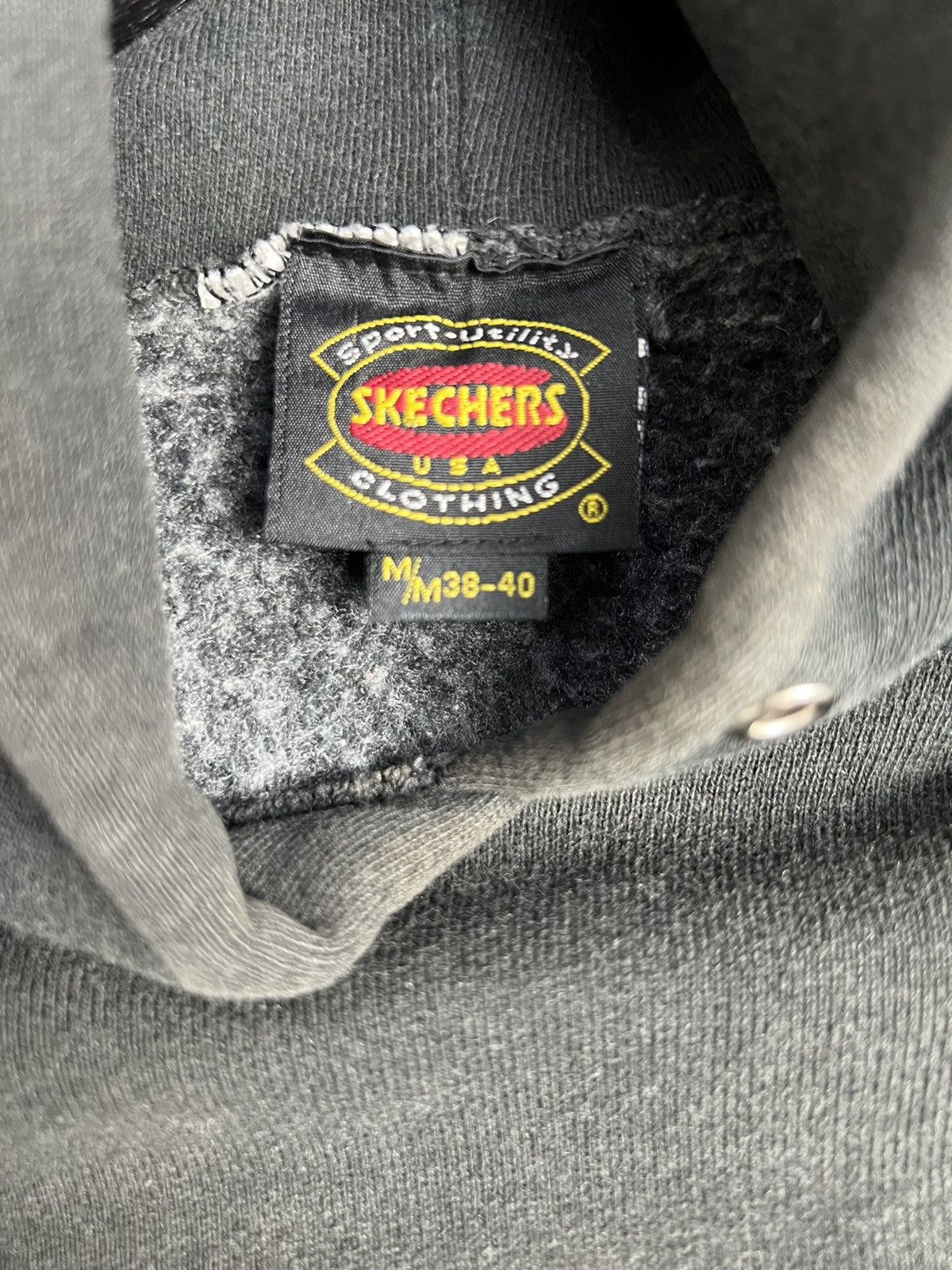 SKECHERS × Vintage 90s Vintage Skechers Distressed Hoodie Size US M / EU 48-50 / 2 - 7 Thumbnail