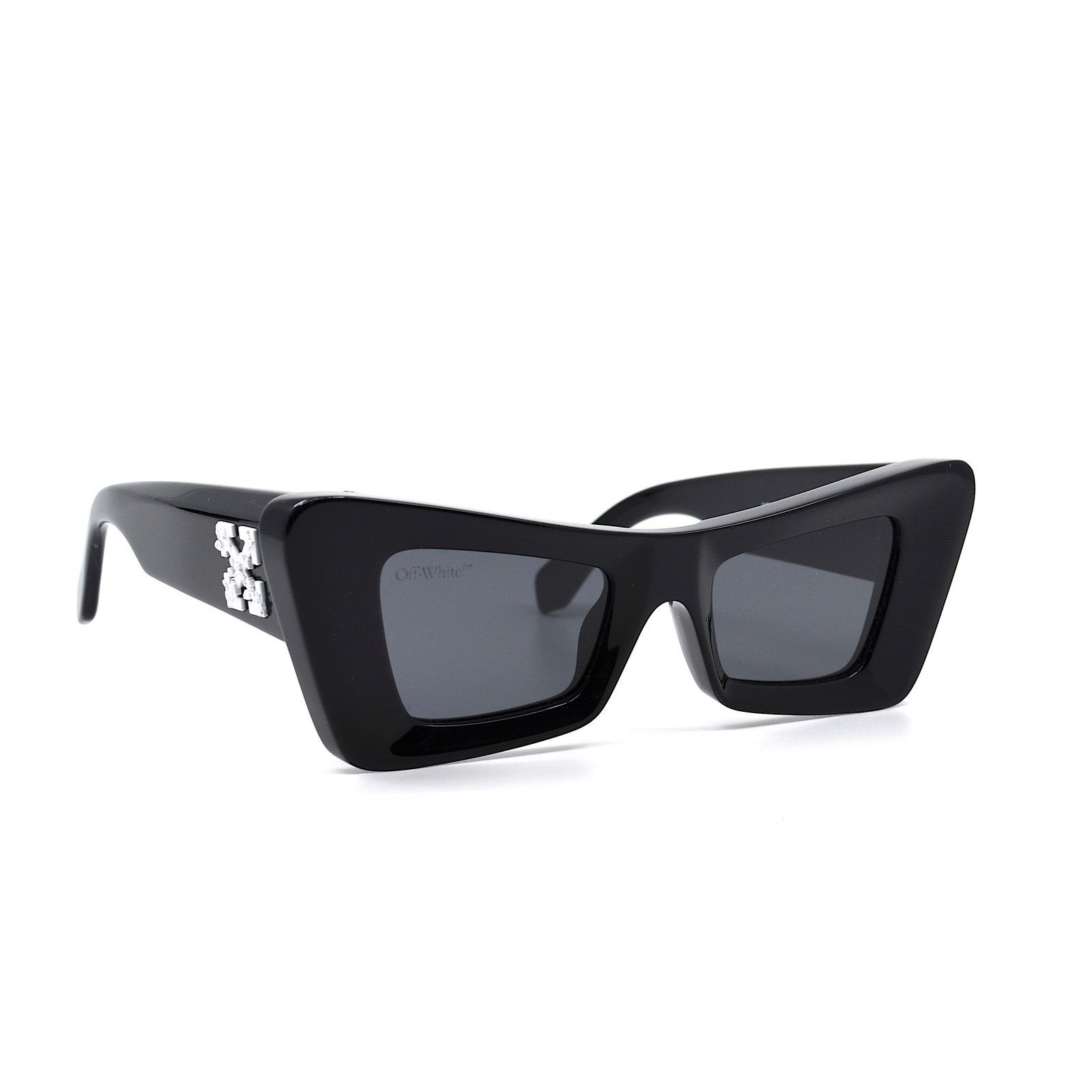 Off-White NEW! OFF-WHITE ACCRA OER1027 1007 BLACK GREY SUNGLASSES Size ONE SIZE - 1 Thumbnail