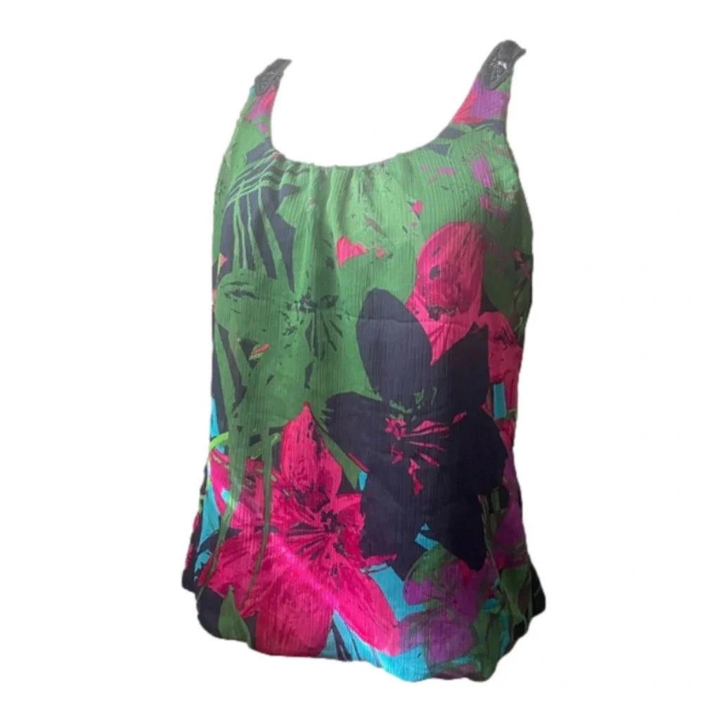 Other Floral Pattern Spaghetti Strap Top Size S / US 4 / IT 40 - 1 Thumbnail