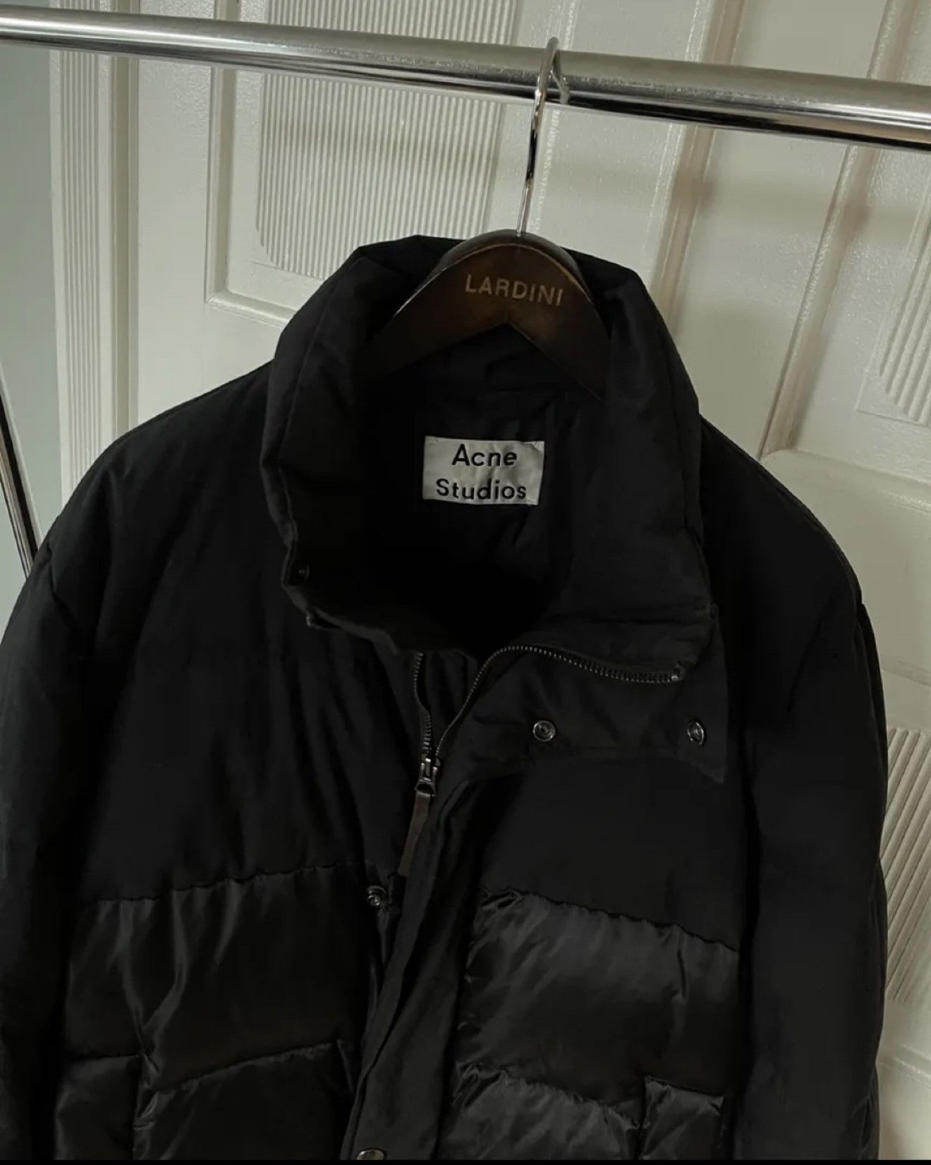Acne Studios Acne Studios Contrast-panel Padded Coat Black Size US M / EU 48-50 / 2 - 1 Thumbnail