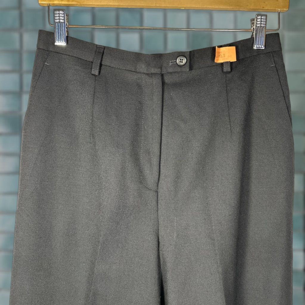 Pendleton Pendleton Pants Womens 10 Black Wool Dress Straight Leg Pleated High Rise Business Workwear Vintage Styled USA Classic Size 32" / US 10 / IT 46 - 1 Thumbnail