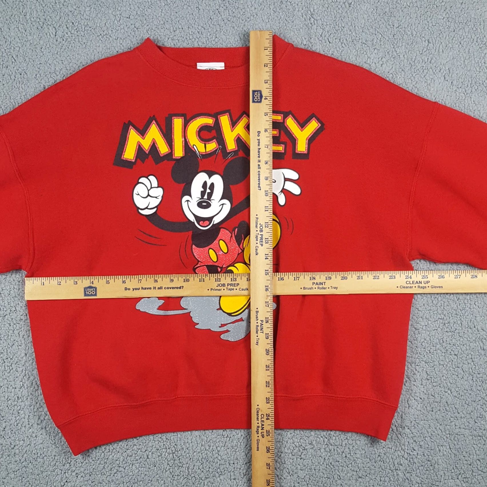 Mickey & Co. VINTAGE Disney Mickey Mouse Cartoon Men's Large Pullover Crewneck Sweatshirt Size US L / EU 52-54 / 3 - 7 Thumbnail