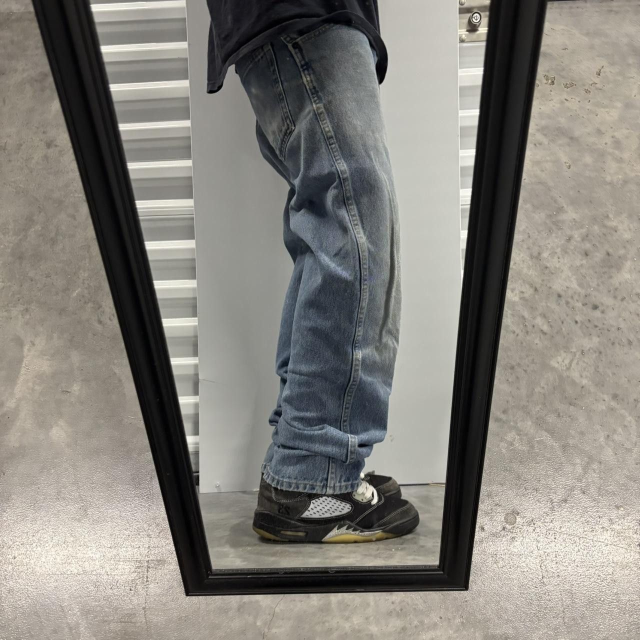 Japanese Brand × Vintage Crazy Vintage Y2K/2000s Grunge Medium Wash Workwear Denim Jeans! Size US 31 - 2 Thumbnail