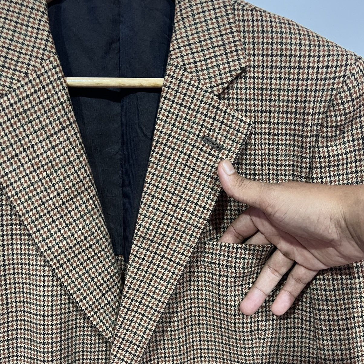 DAKS Daks London Houndstooth England Blazer jacket Size 34S - 5 Thumbnail