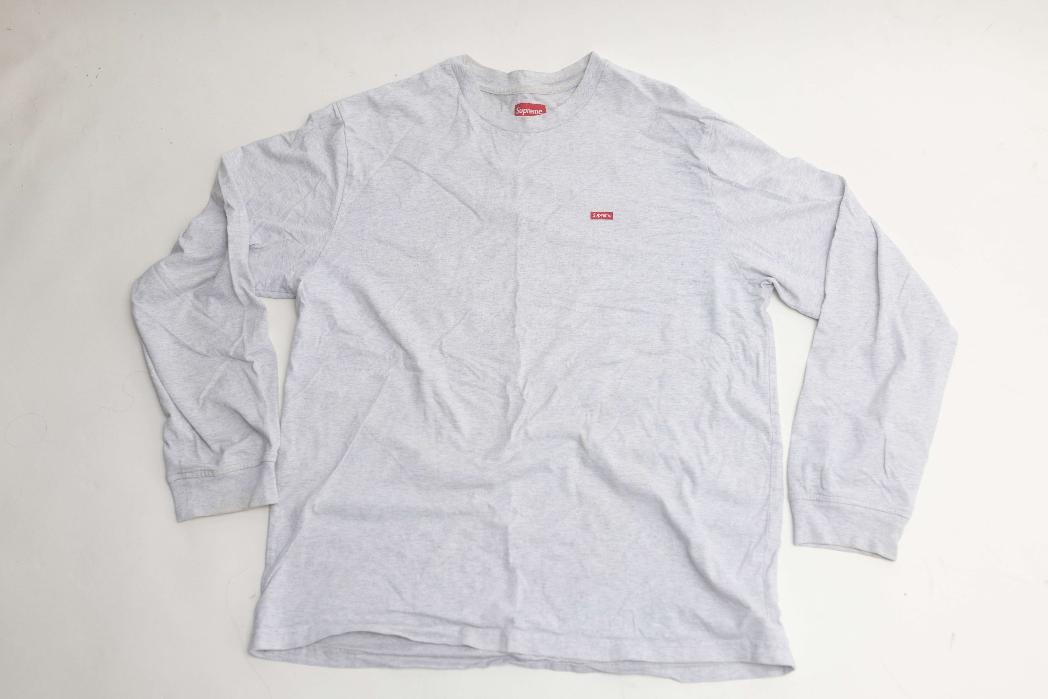 Supreme Grey Supreme Long Sleeve Chest Box Logo Size US L / EU 52-54 / 3 - 4 Thumbnail