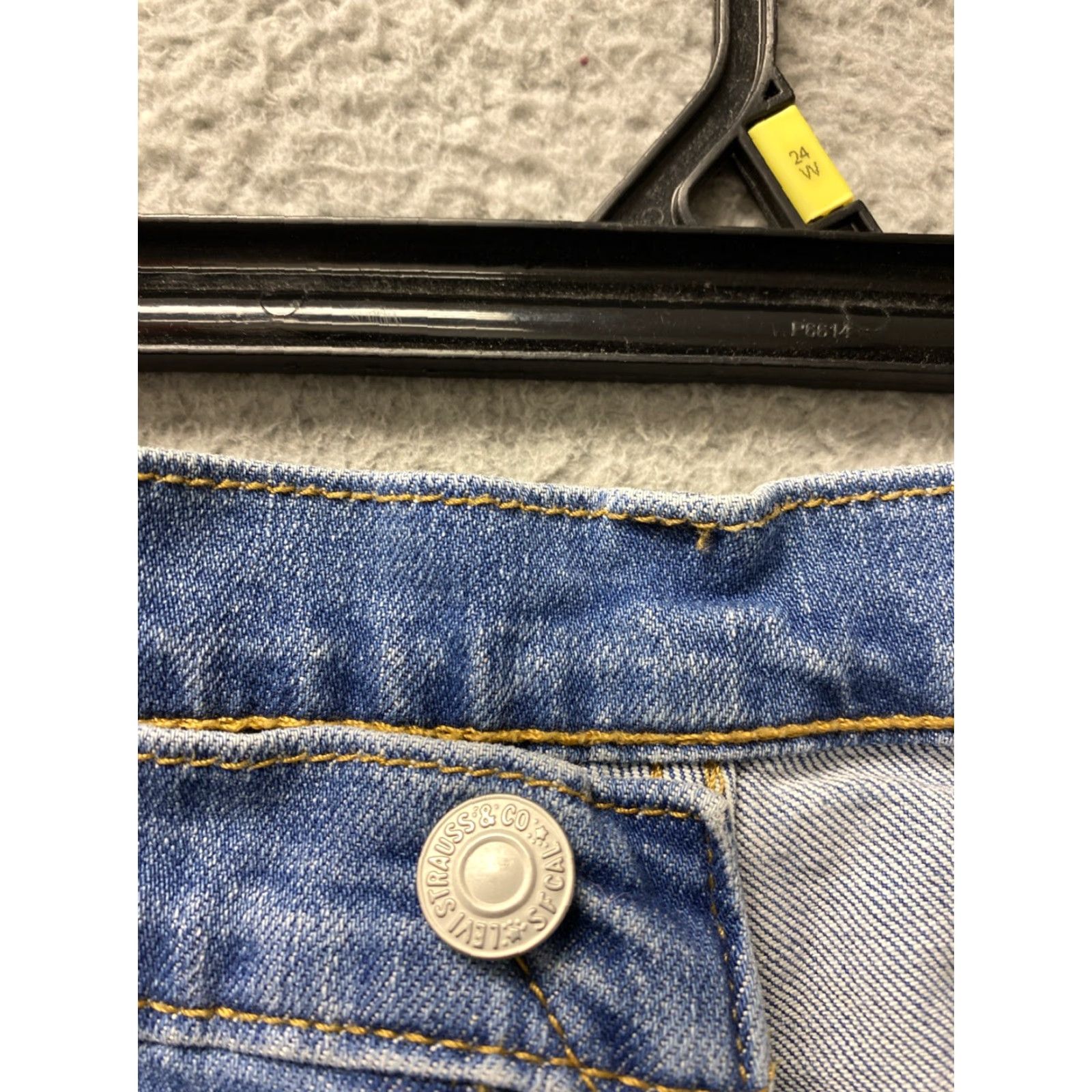 Levi's Levi's Hi Ball Jeans Mens 33x30 Slim Fit Blue Denim Zip Solid Cotton Pants Jeans Mens Size US 30 / EU 46 - 4 Thumbnail