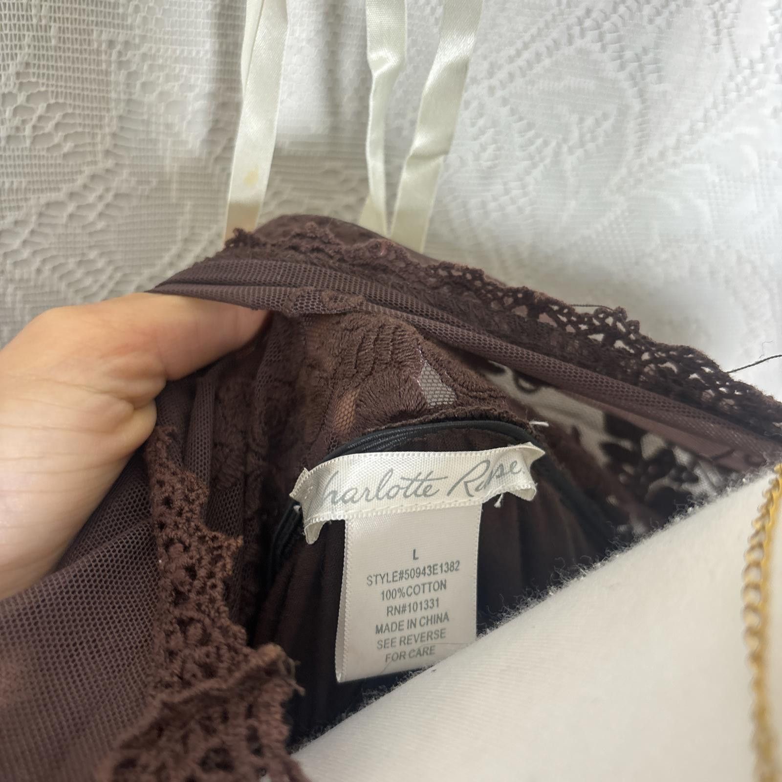 Other y2k brown lace fairy core cardigan Size L / US 10 / IT 46 - 4 Thumbnail