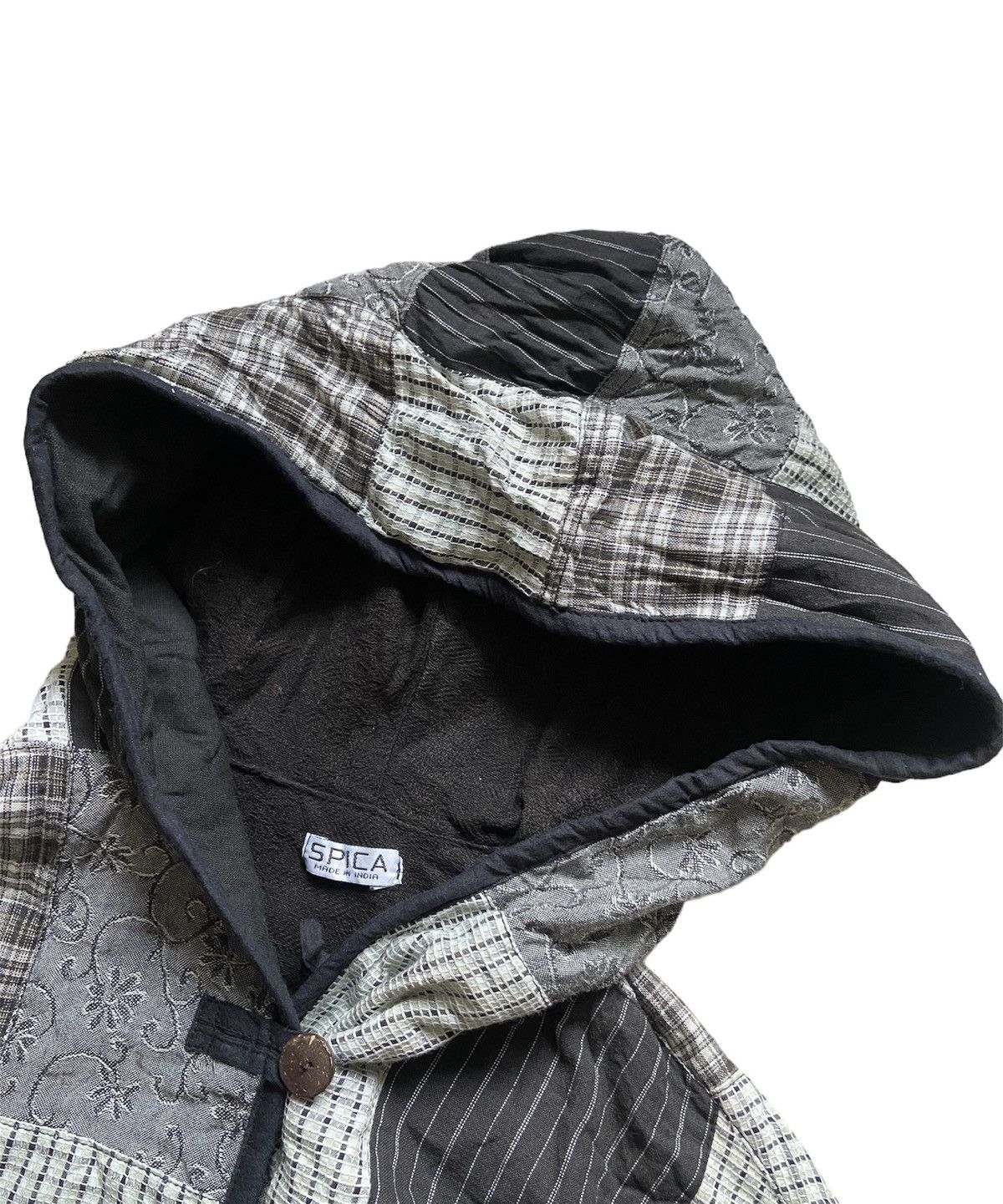 Japanese Brand × Vintage Vintage Spica Reconstruct Patchwork Hippie Hoodie Jacket Size US L / EU 52-54 / 3 - 4 Thumbnail
